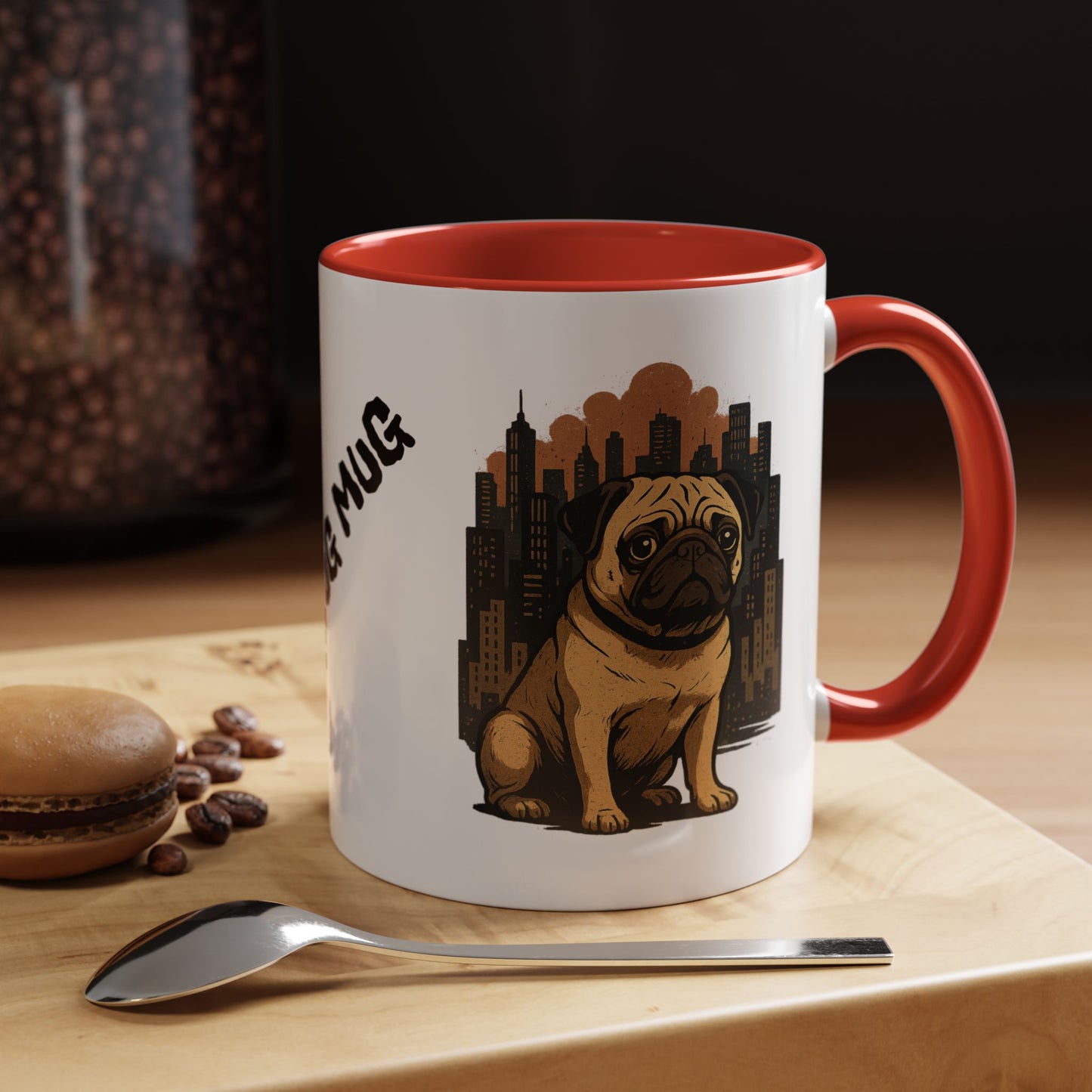 My Pug Mug Coffee Mug — Rustic Mountain Sunset Design