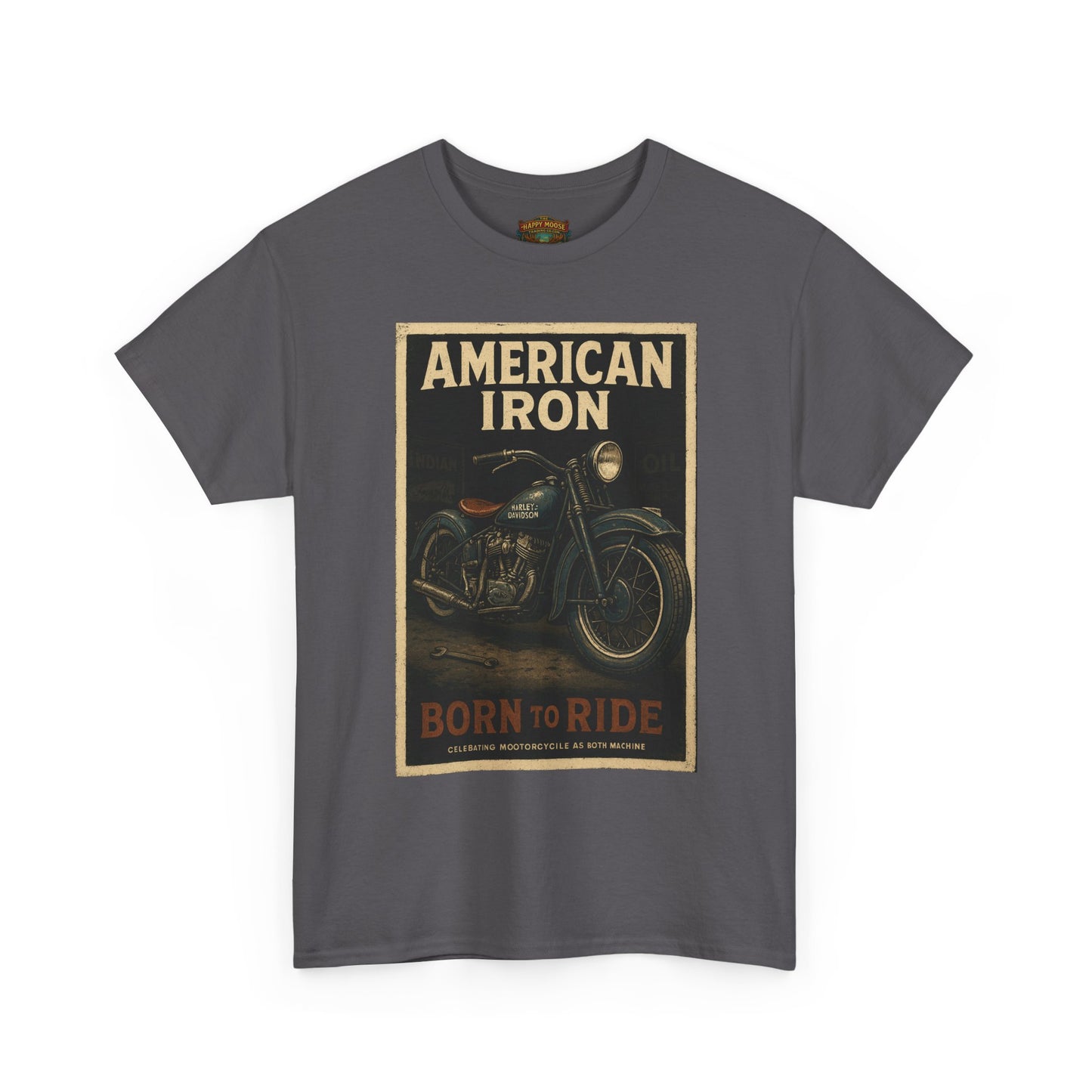 American Iron Motorcycle Poster Tee | Born to Ride
