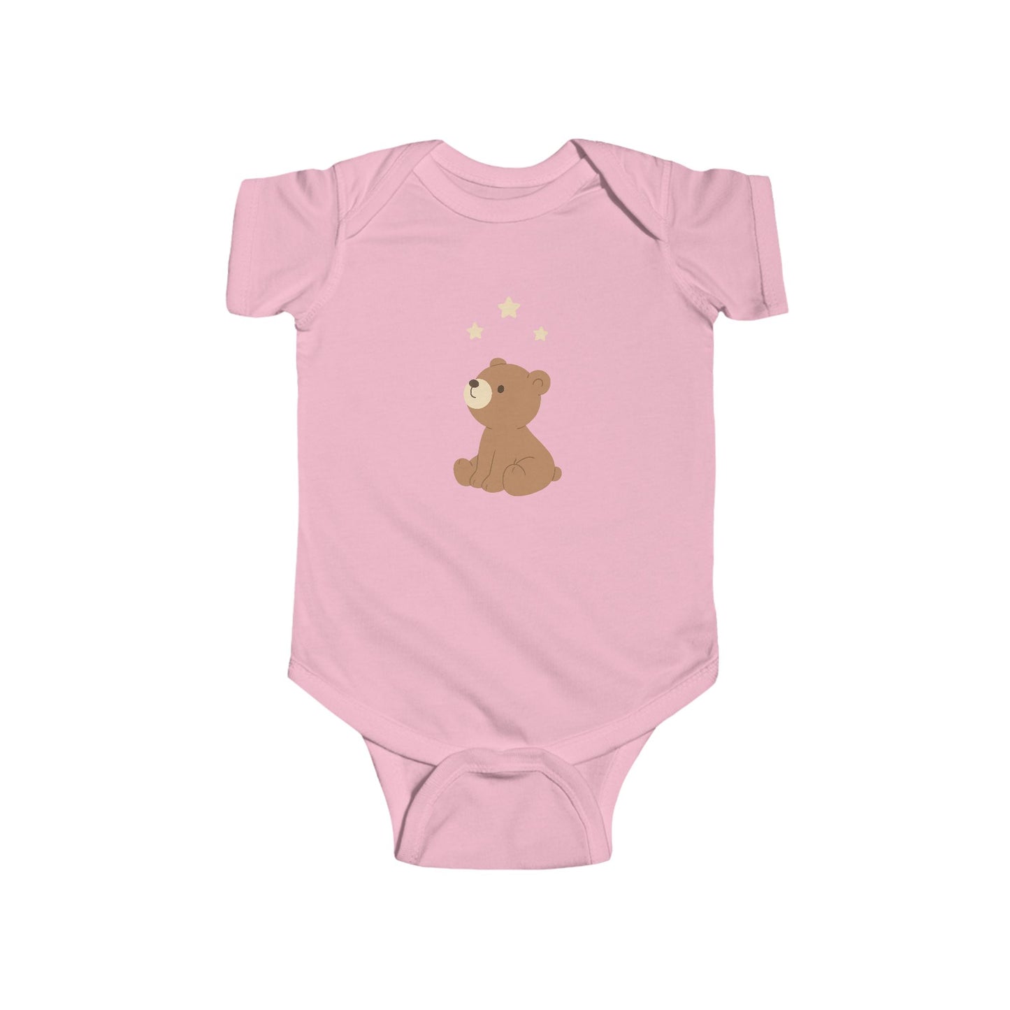 Baby Vest Infant Bodysuit - Cute Teddy Bear Onesie With Stars