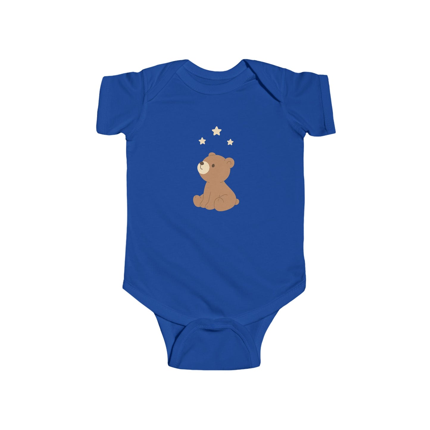 Cute Teddy Bear Infant Bodysuit — Baby Onesie with Stars