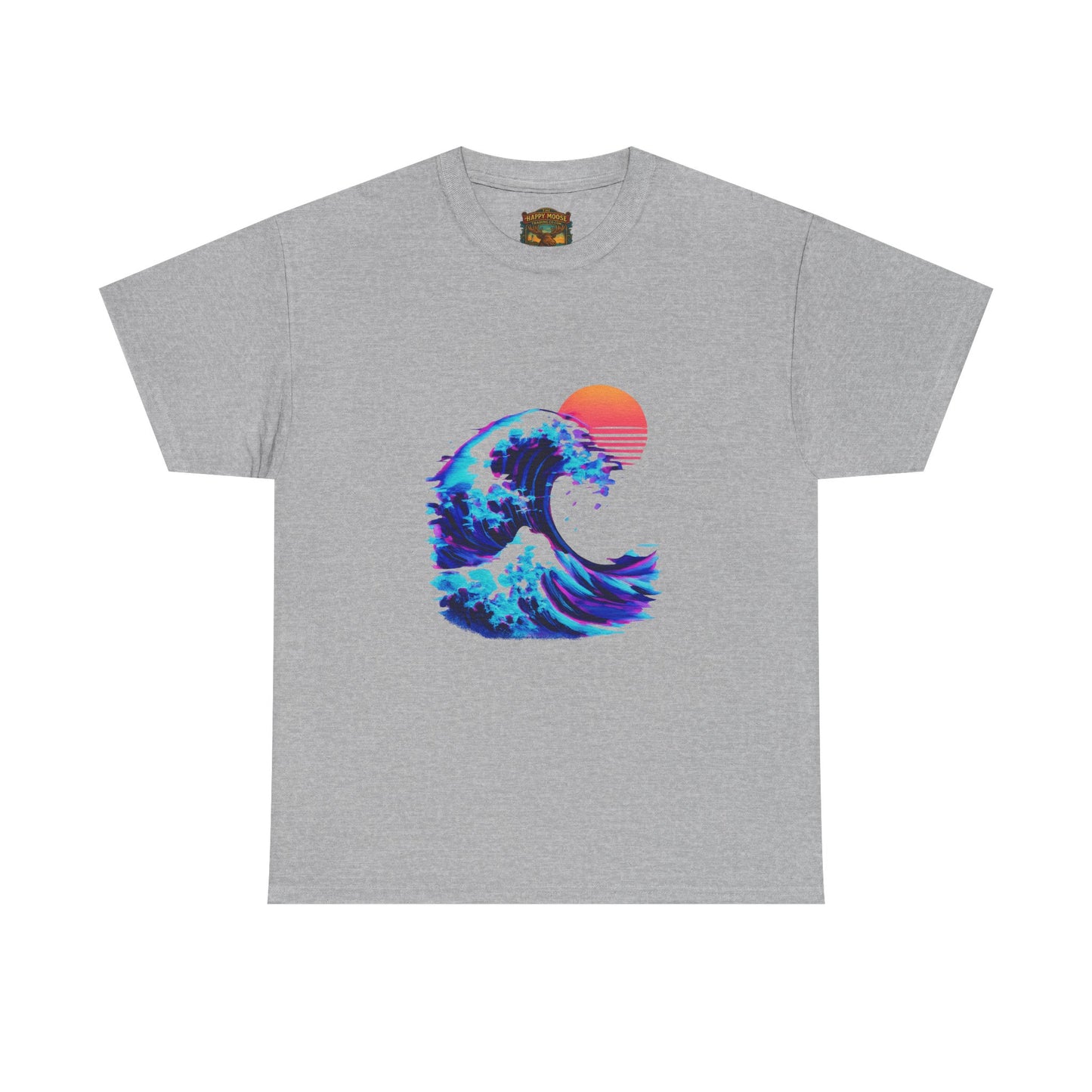 Wave Sunset T-Shirt — Retro Ocean Wave Graphic Tee