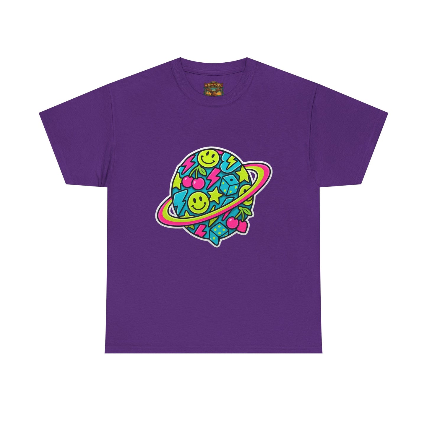 Smiley Planet T-Shirt | Space Cute Graphic Tee