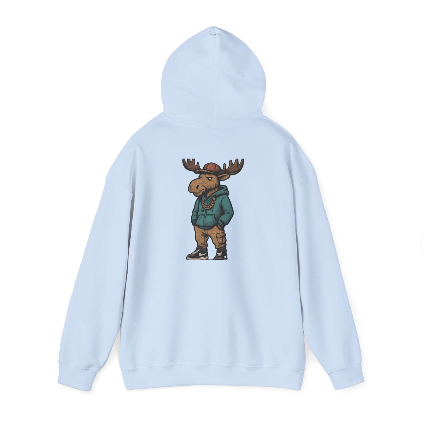 Moose Hoodie — Casual Streetwear Graphic Pullover