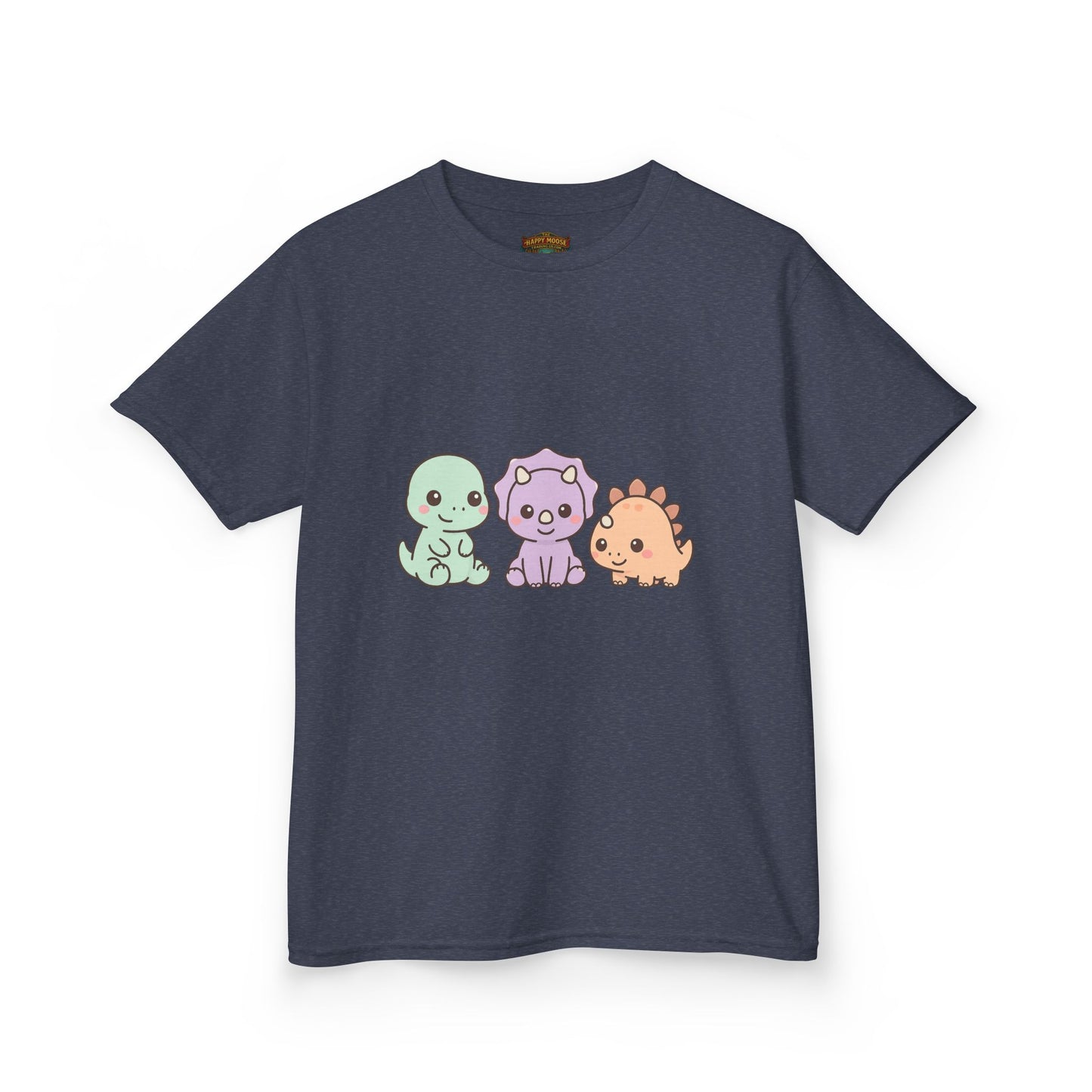 Kids Dino Trio T‑Shirt — Cute Pastel Dinosaur Graphic Tee for Toddlers & Children