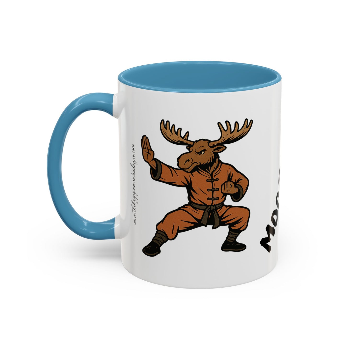 Moose Lee Martial Arts Accent Coffee Mug — Funny Moose Kung Fu 11/15oz