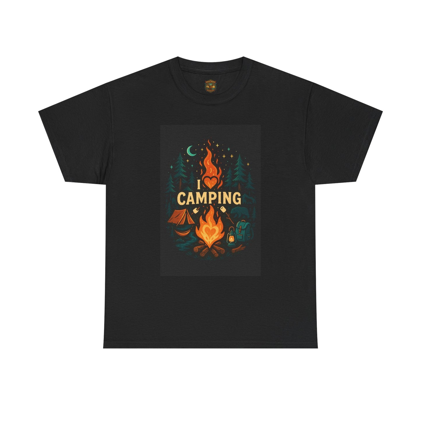 Camping Campfire Graphic Tee | Outdoor Adventure Shirt