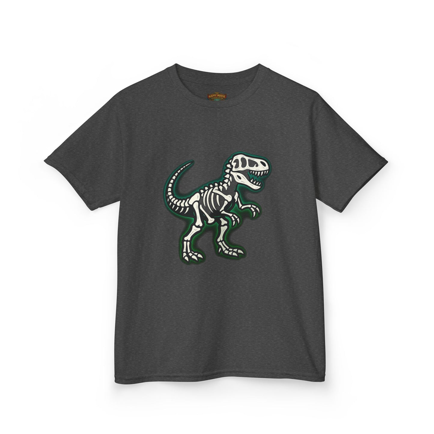 Kids T-Shirt — Dino Skeleton Graphic Tee for Boys & Girls