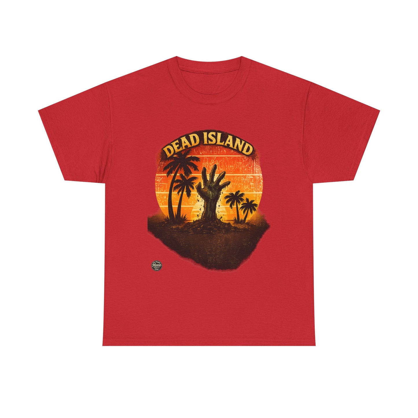 Dead Island Sunset Tee — Zombie Palm Tree Graphic T-Shirt