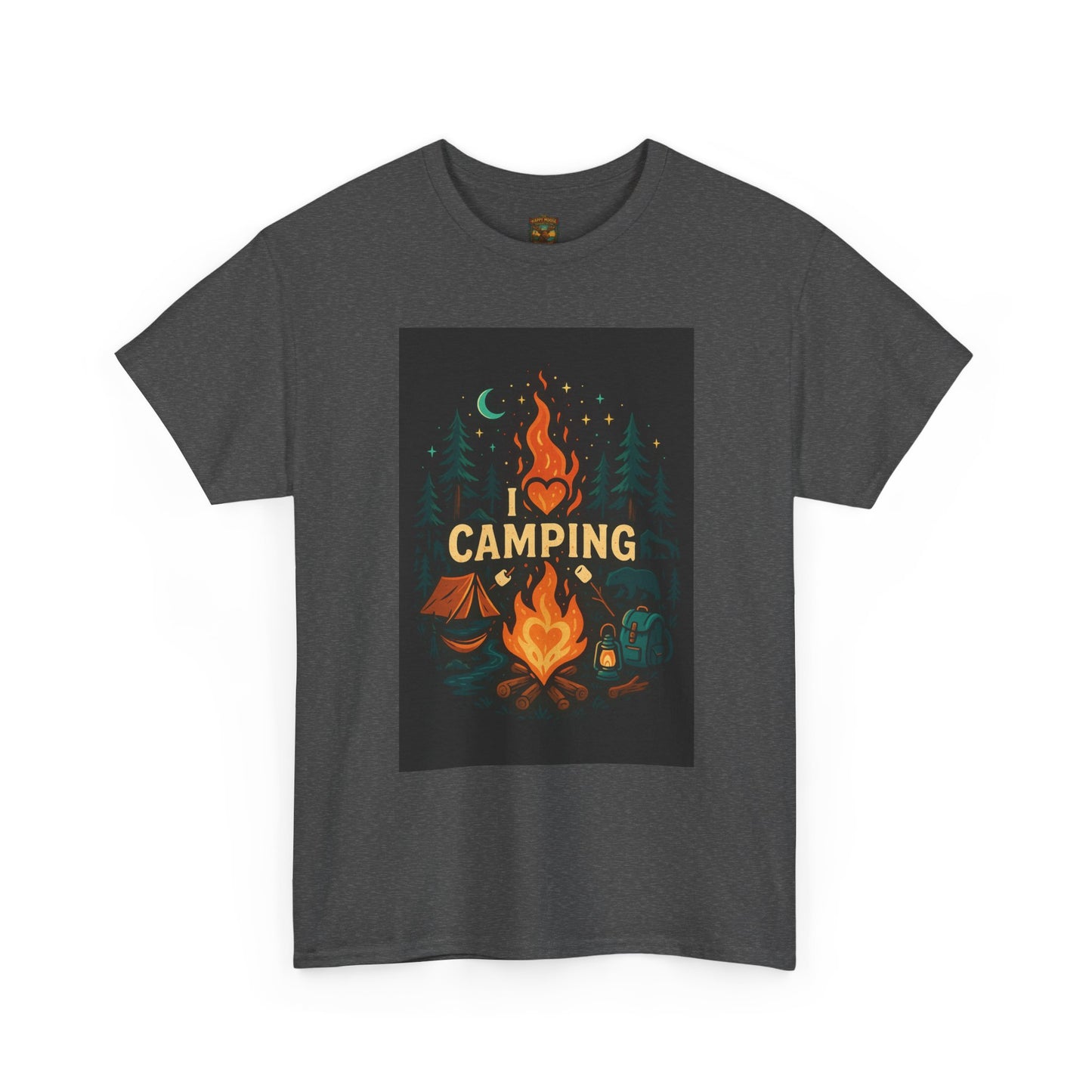 Camping Campfire Graphic Tee | Outdoor Adventure Shirt