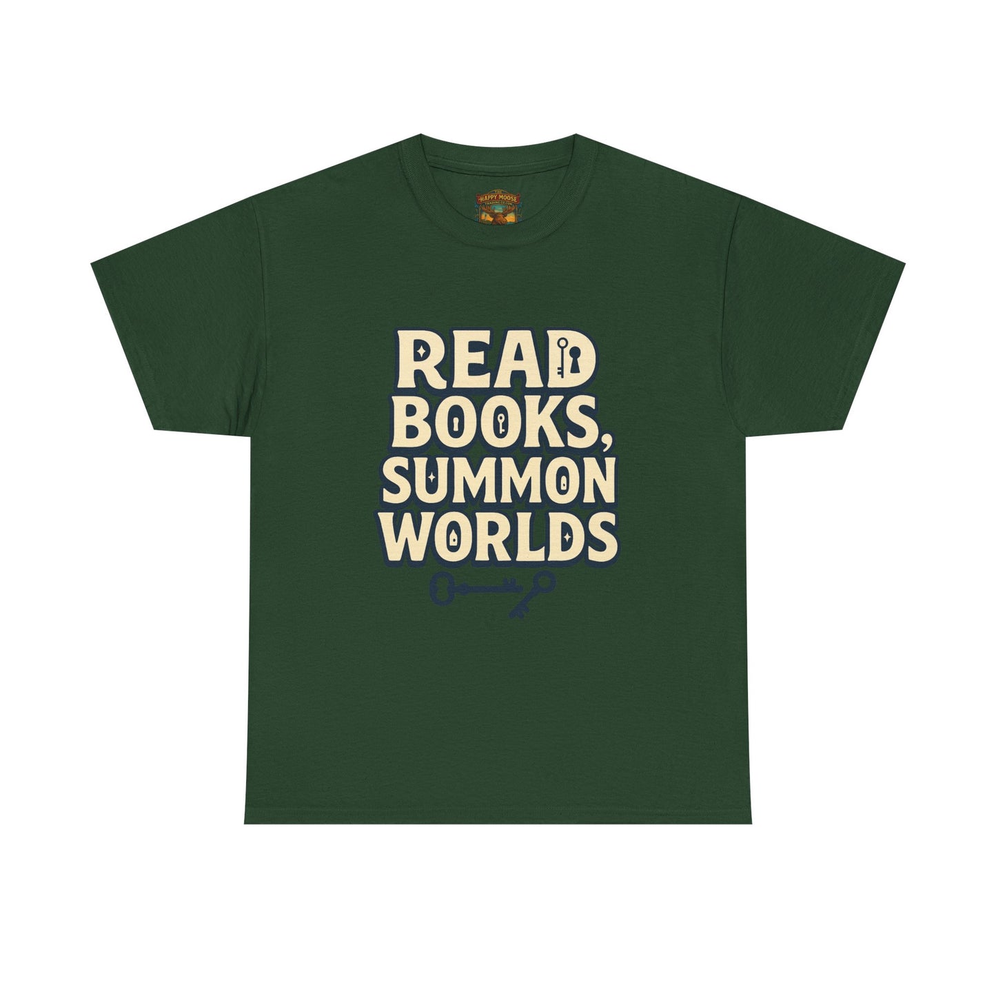 Read Books Summon Worlds T-Shirt — Literary Fantasy Book Lover Tee