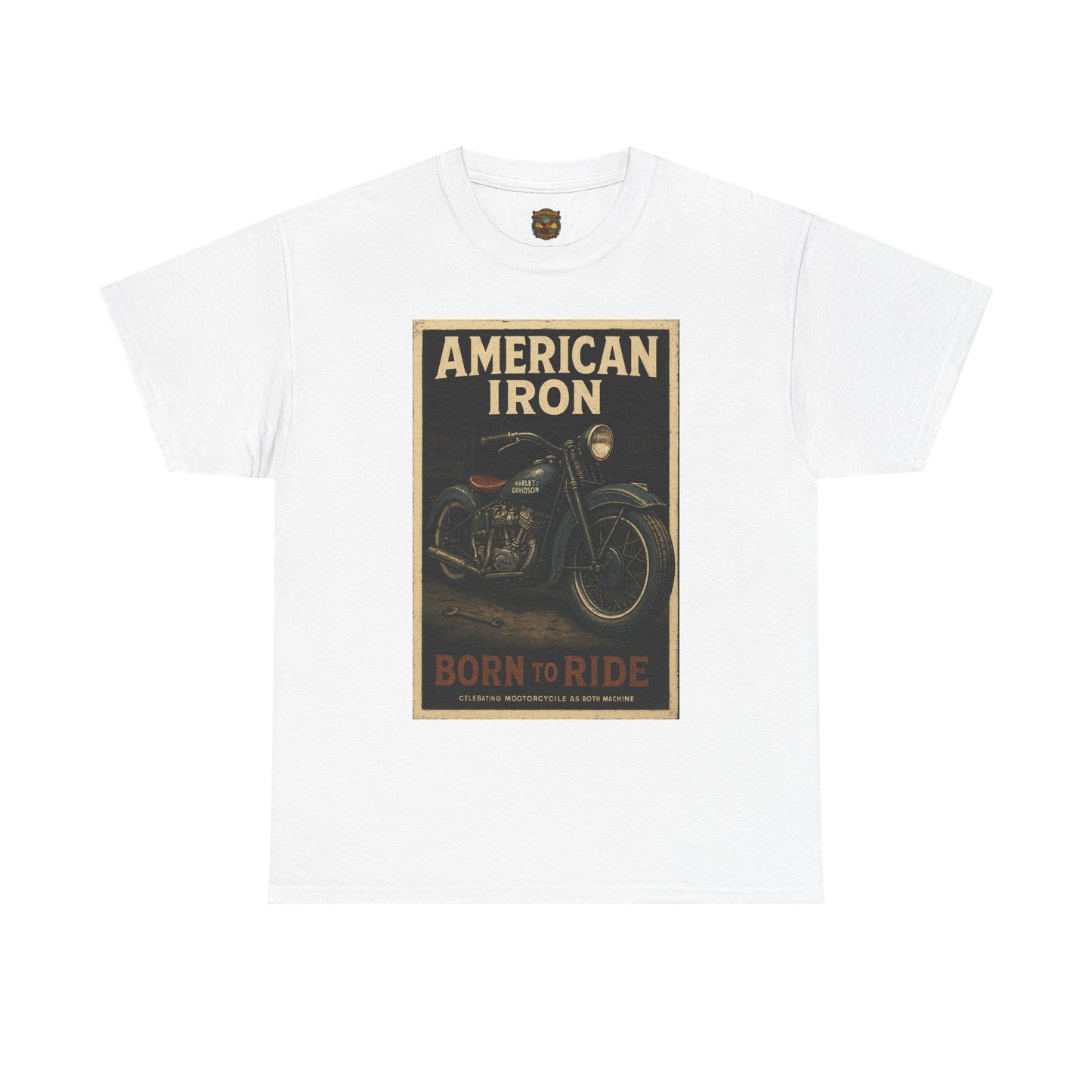 American Iron Motorcycle Poster Tee | Born to Ride
