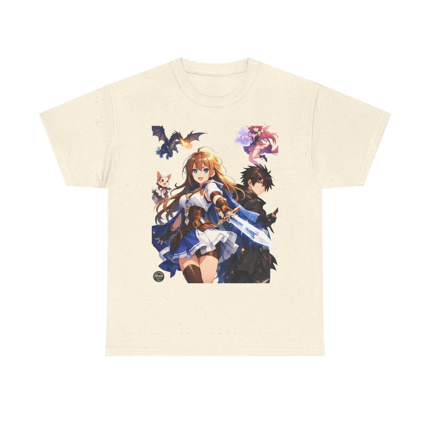 Fantasy Adventure Girl & Companion Anime T-Shirt #E002