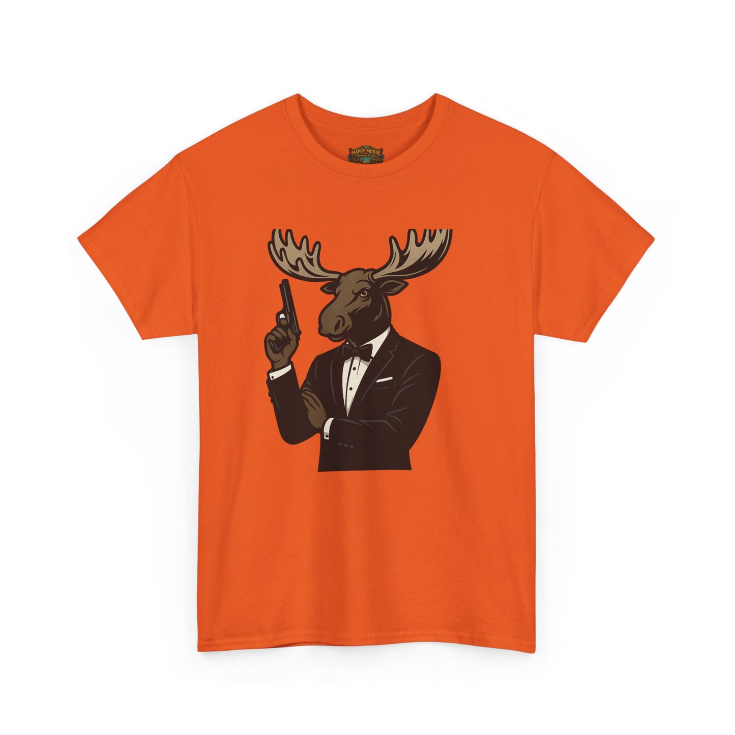 Moose in Tuxedo Graphic Tee — Gentlemen Moose Novelty T‑Shirt