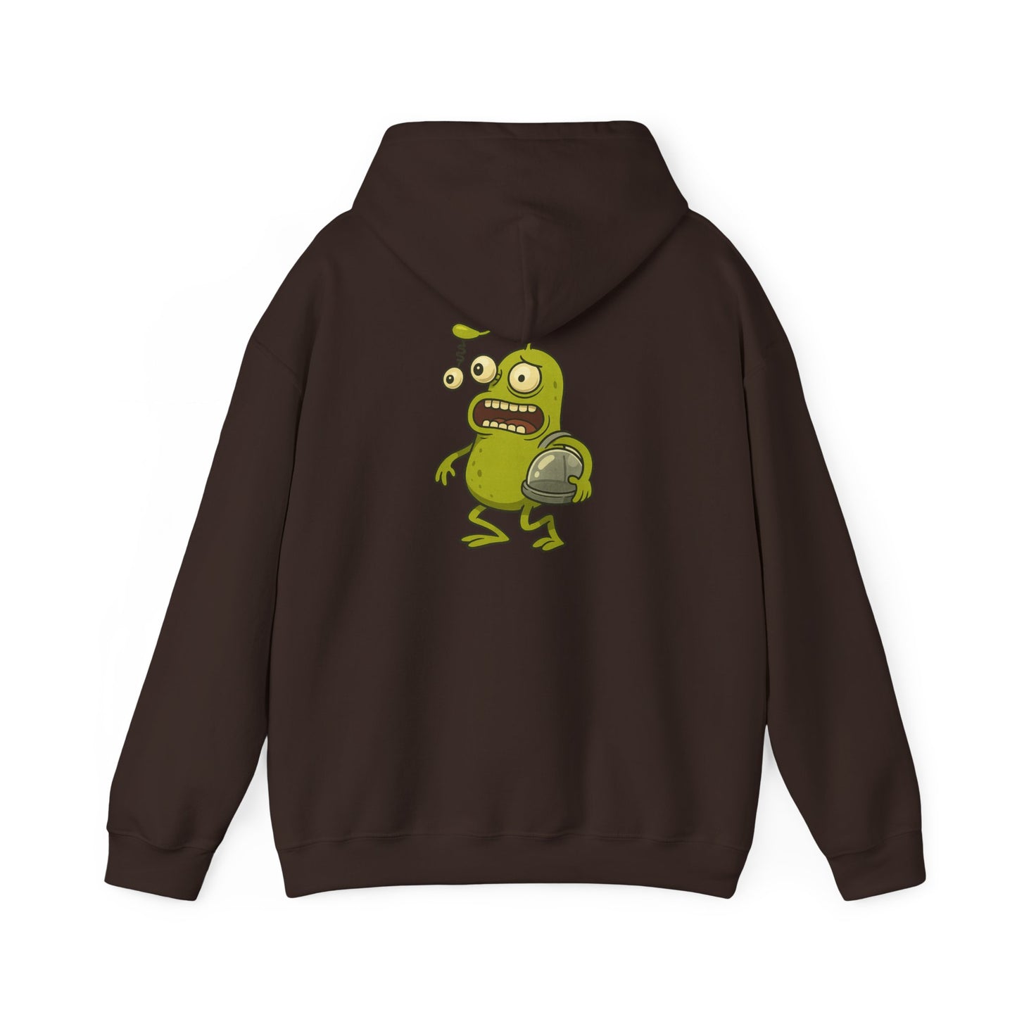 Alien Monster Hoodie — Cute Green Space Creature Graphic Hooded Sweatshirt