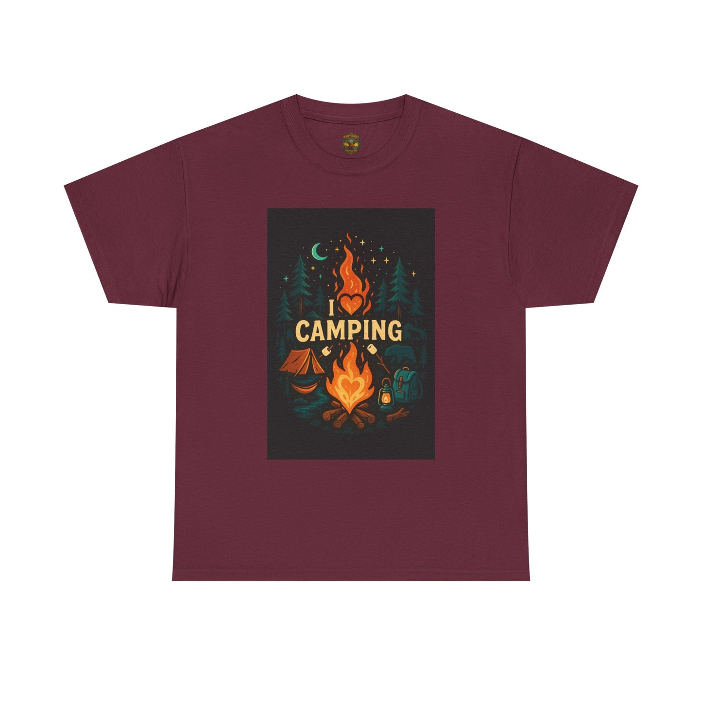 Camping Campfire Graphic Tee | Outdoor Adventure Shirt