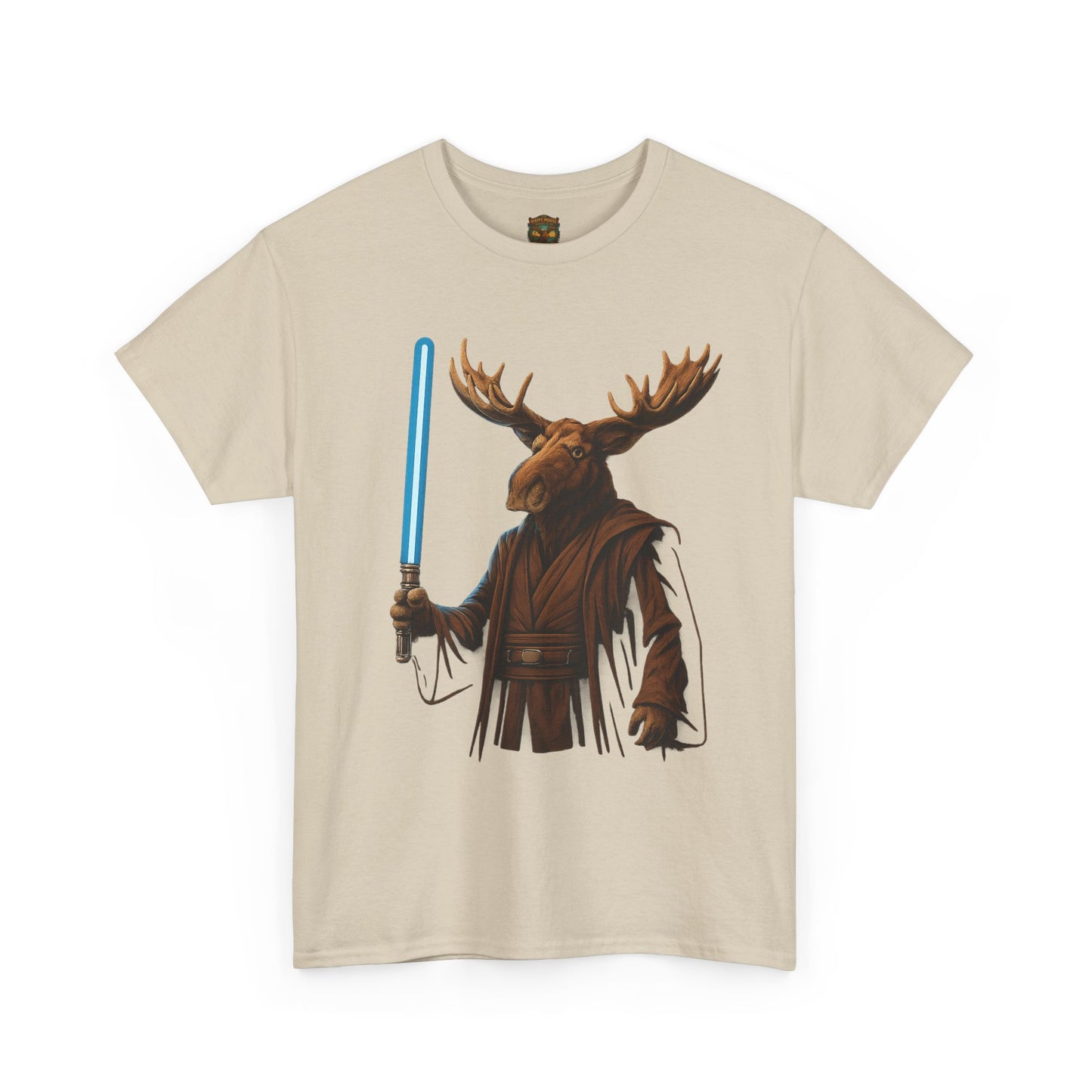 Moose Wars T‑Shirt — Funny Star Wars Inspired Moose with Lightsaber