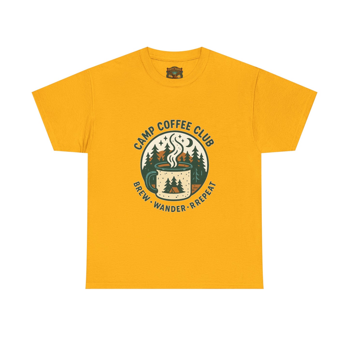 Camp Coffee T-Shirt — 'CAMP COFFEE' Retro Outdoor Tee