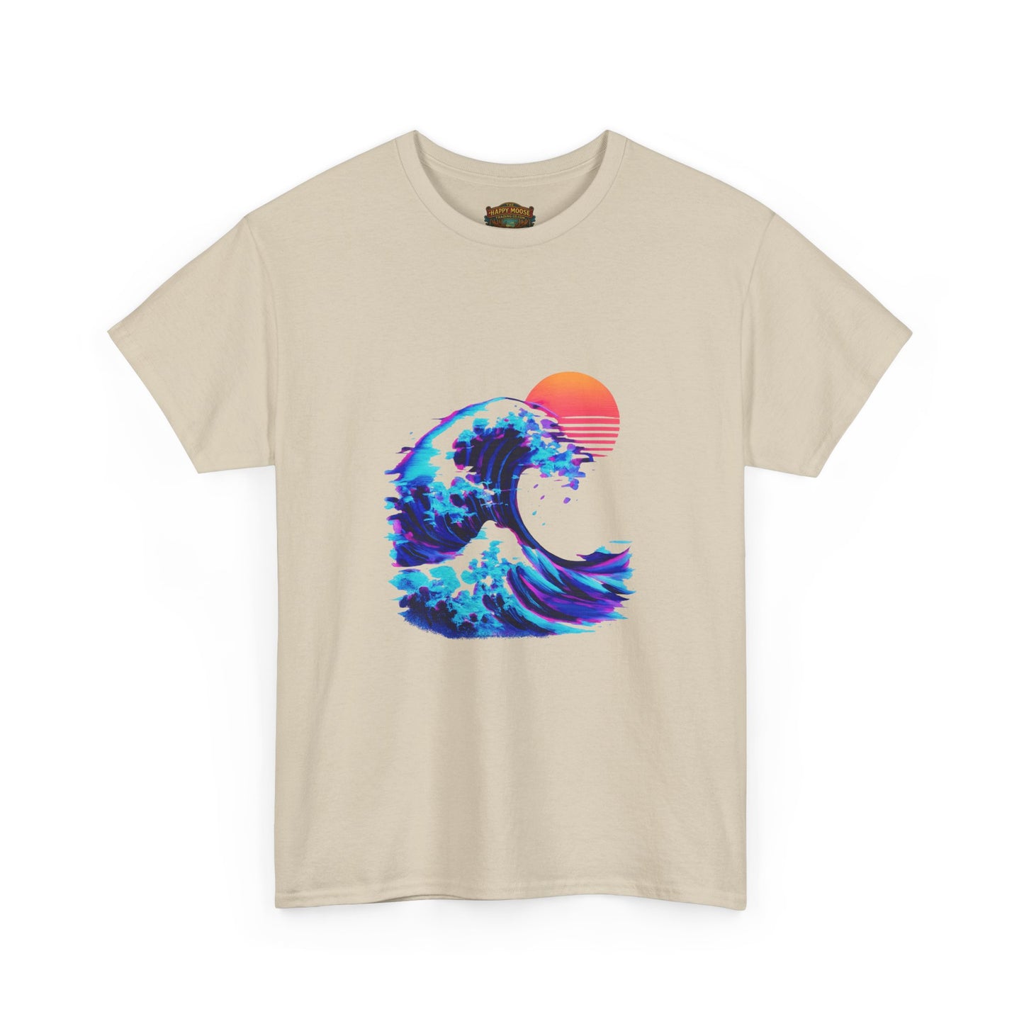 Wave Sunset T-Shirt — Retro Ocean Wave Graphic Tee