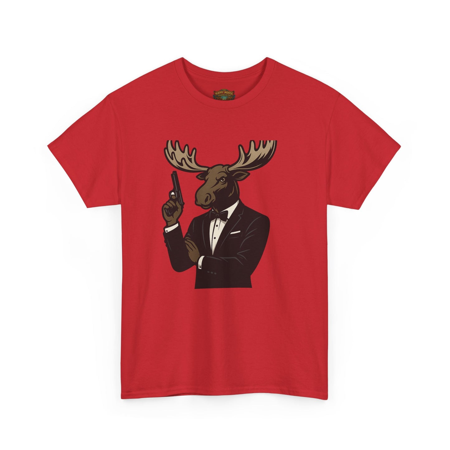 Moose in Tuxedo Graphic Tee — Gentlemen Moose Novelty T‑Shirt