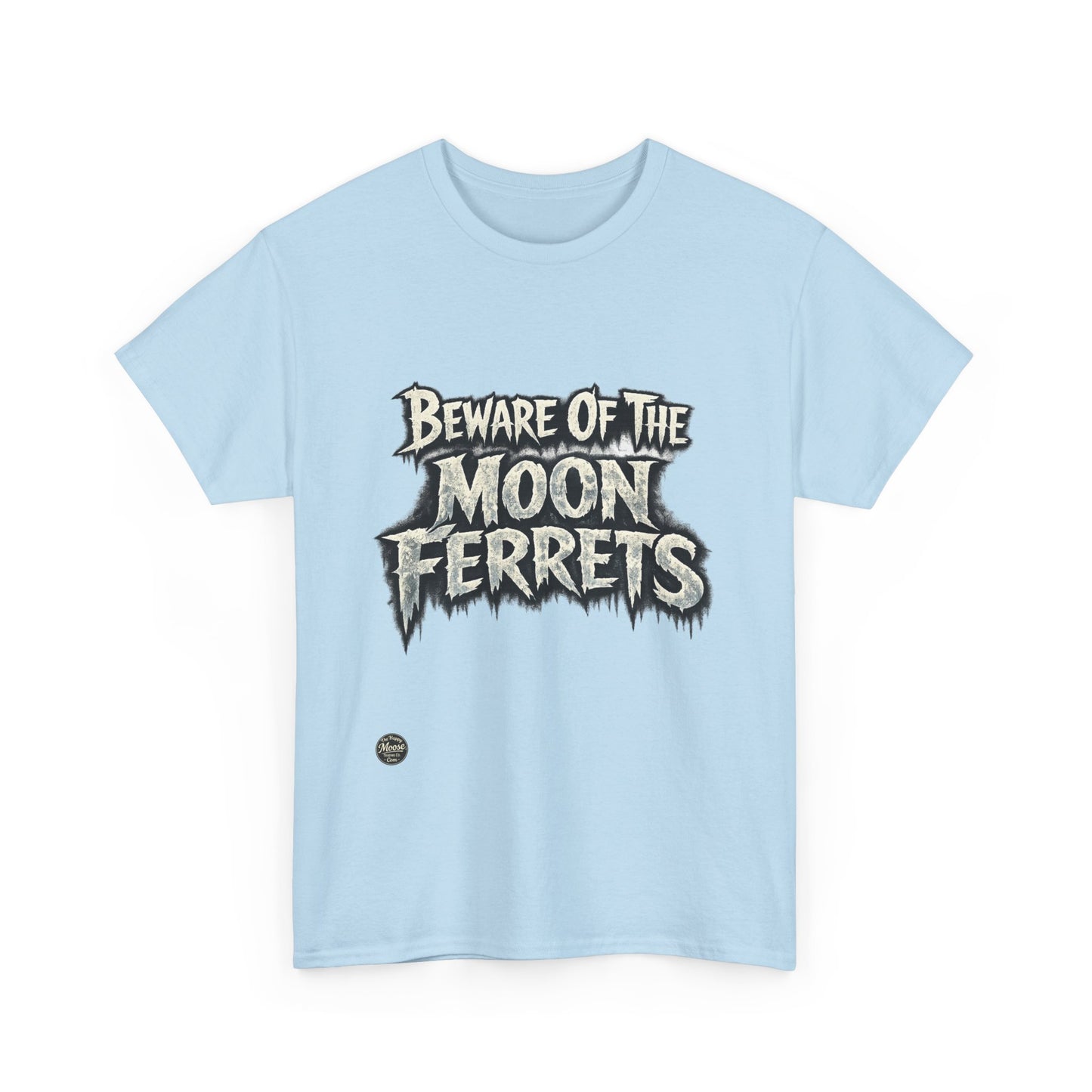 Beware of the Moon Ferrets T-Shirt — Cute Spooky Ferret Graphic Tee