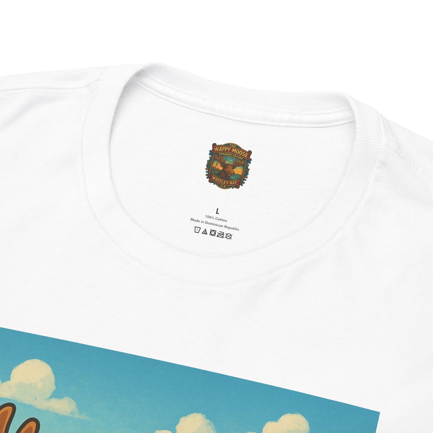 Happy Moose Motorcycle T-Shirt | Vintage Biker Moose Illustration