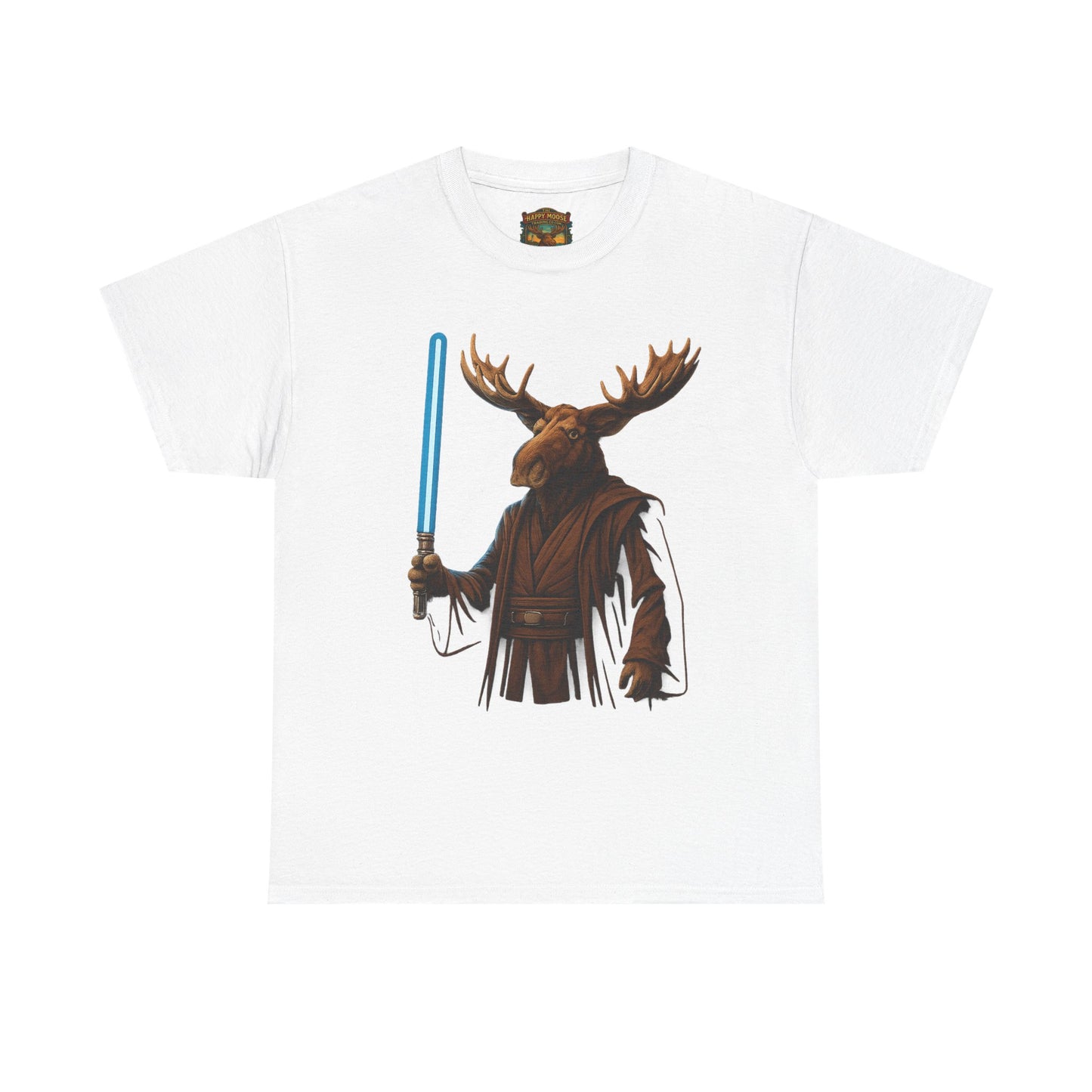 Moose Wars T‑Shirt — Funny Star Wars Inspired Moose with Lightsaber