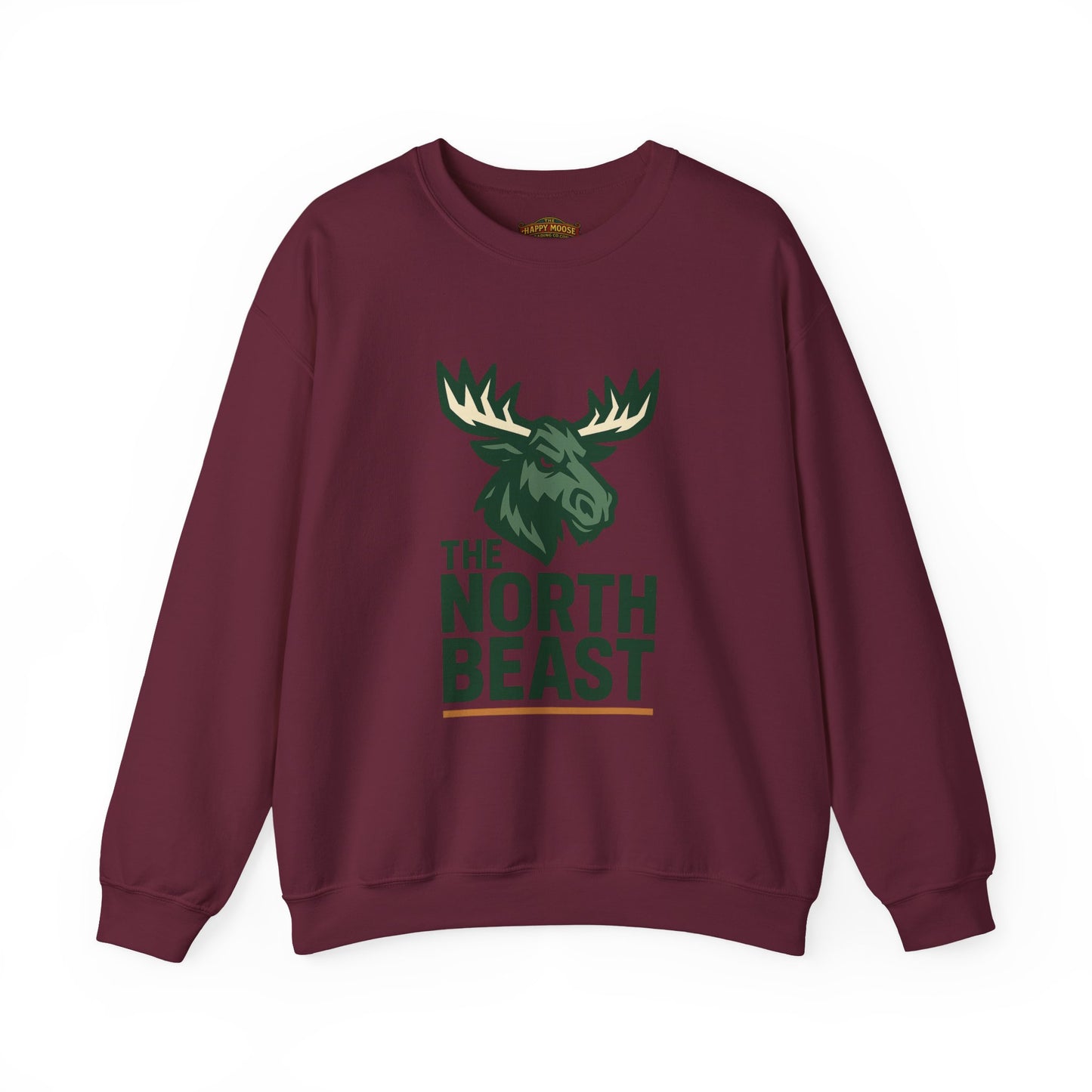 Crewneck Sweatshirt — "The North Beast" Moose Logo Pullover