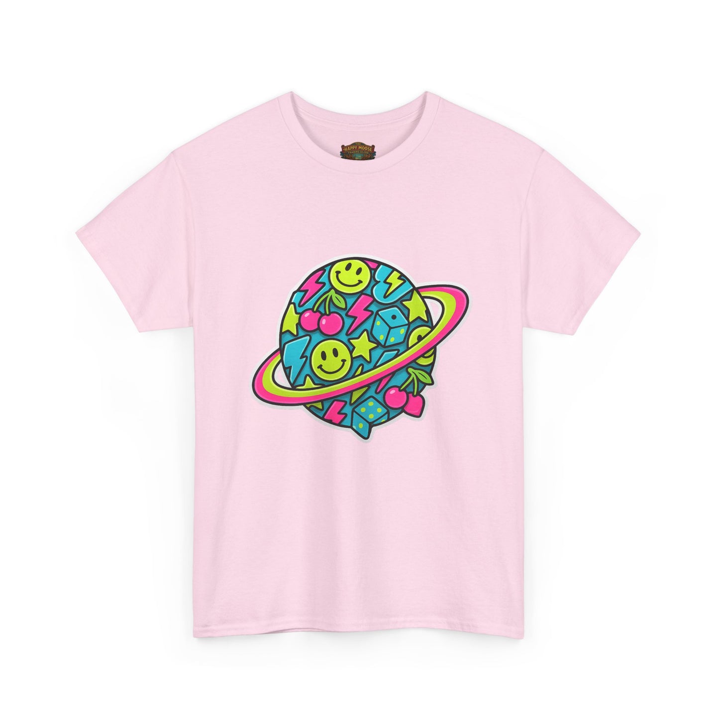 Smiley Planet T-Shirt | Space Cute Graphic Tee