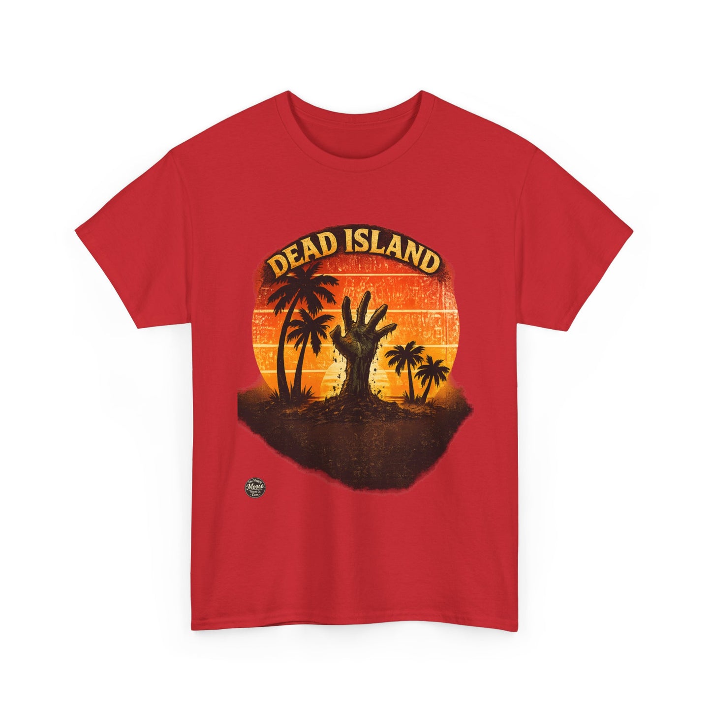 Dead Island Sunset Tee — Zombie Palm Tree Graphic T-Shirt