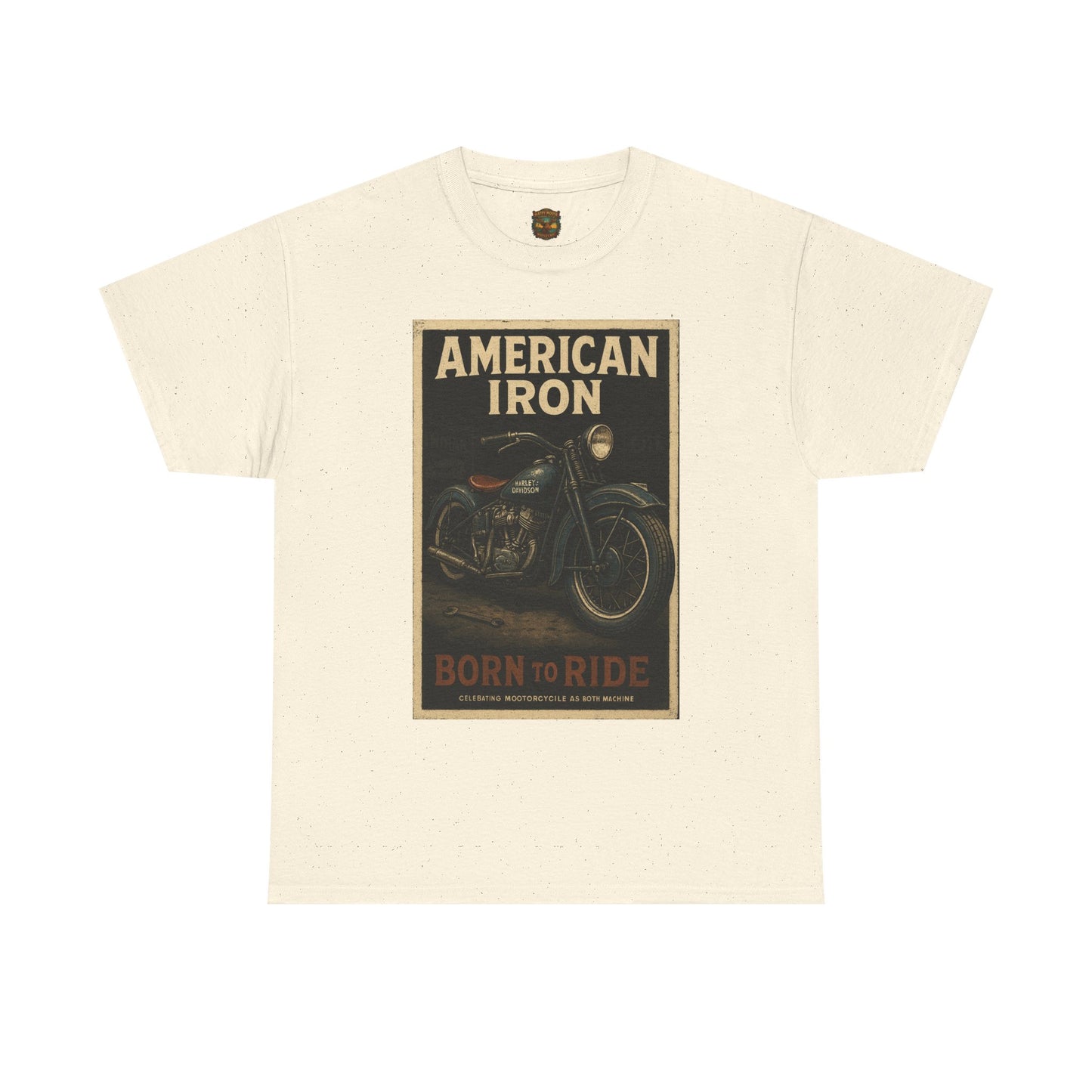 American Iron Motorcycle Poster Tee | Born to Ride