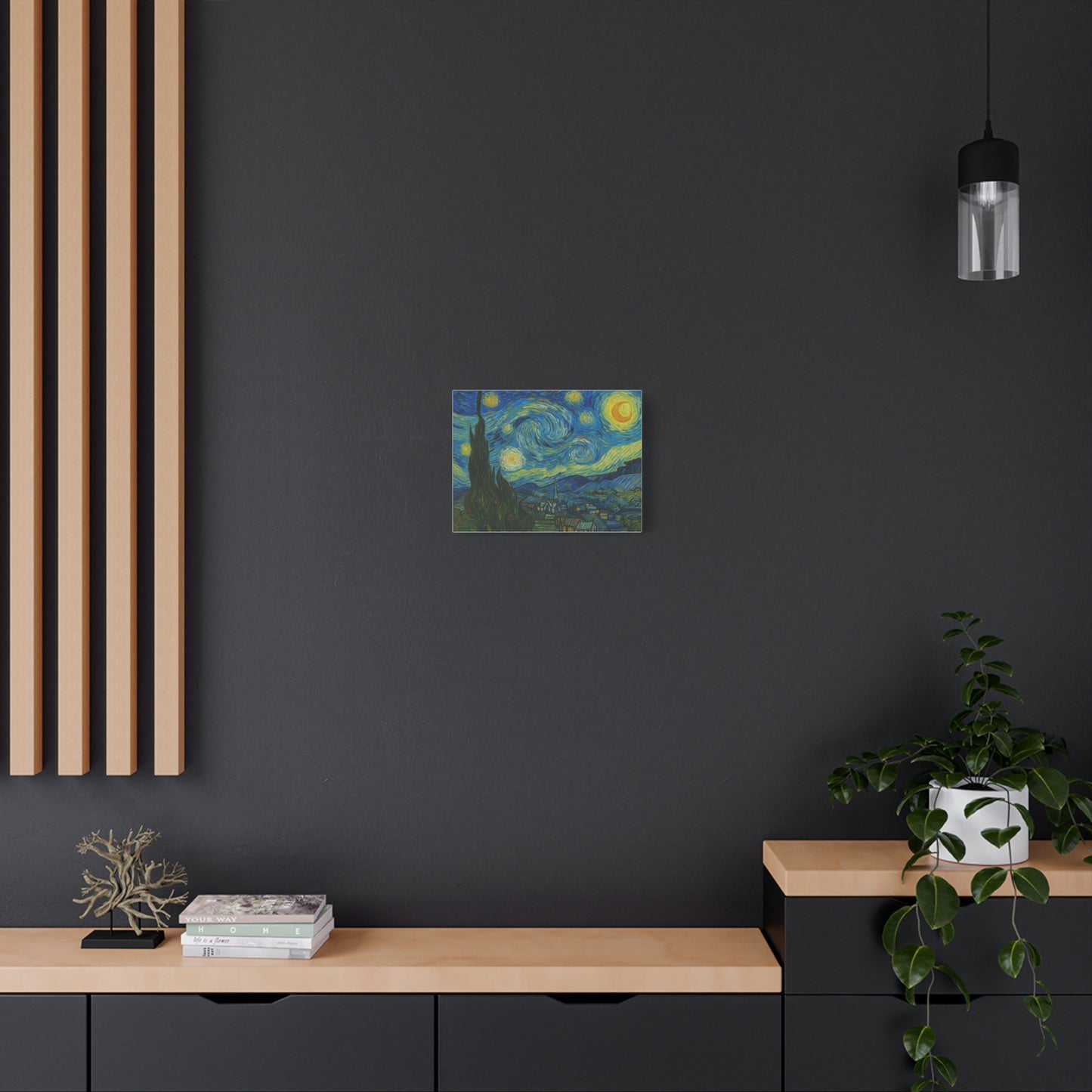 Starry Night Matte Canvas Print — Stretched 1.25" Wall Art