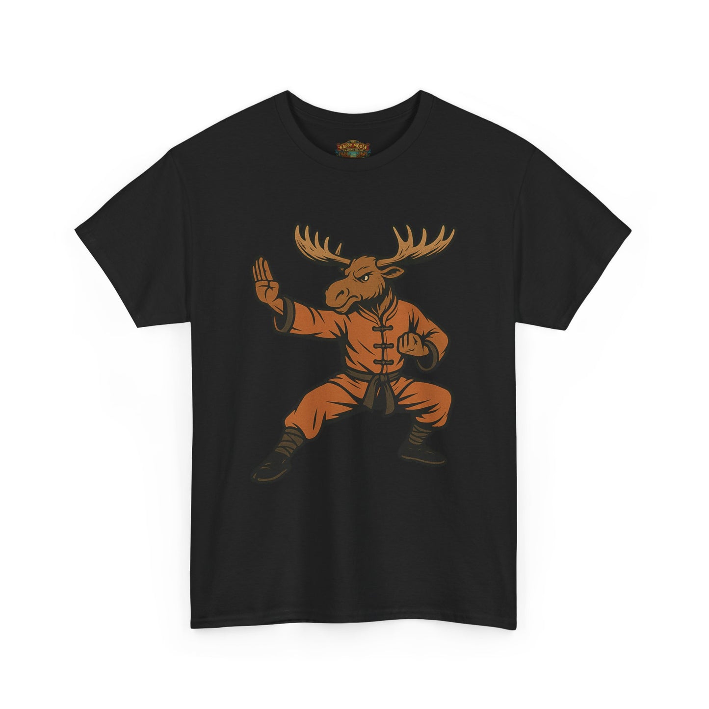 Moose Lee Kung Fu T-Shirt — Martial Arts Moose Graphic Tee
