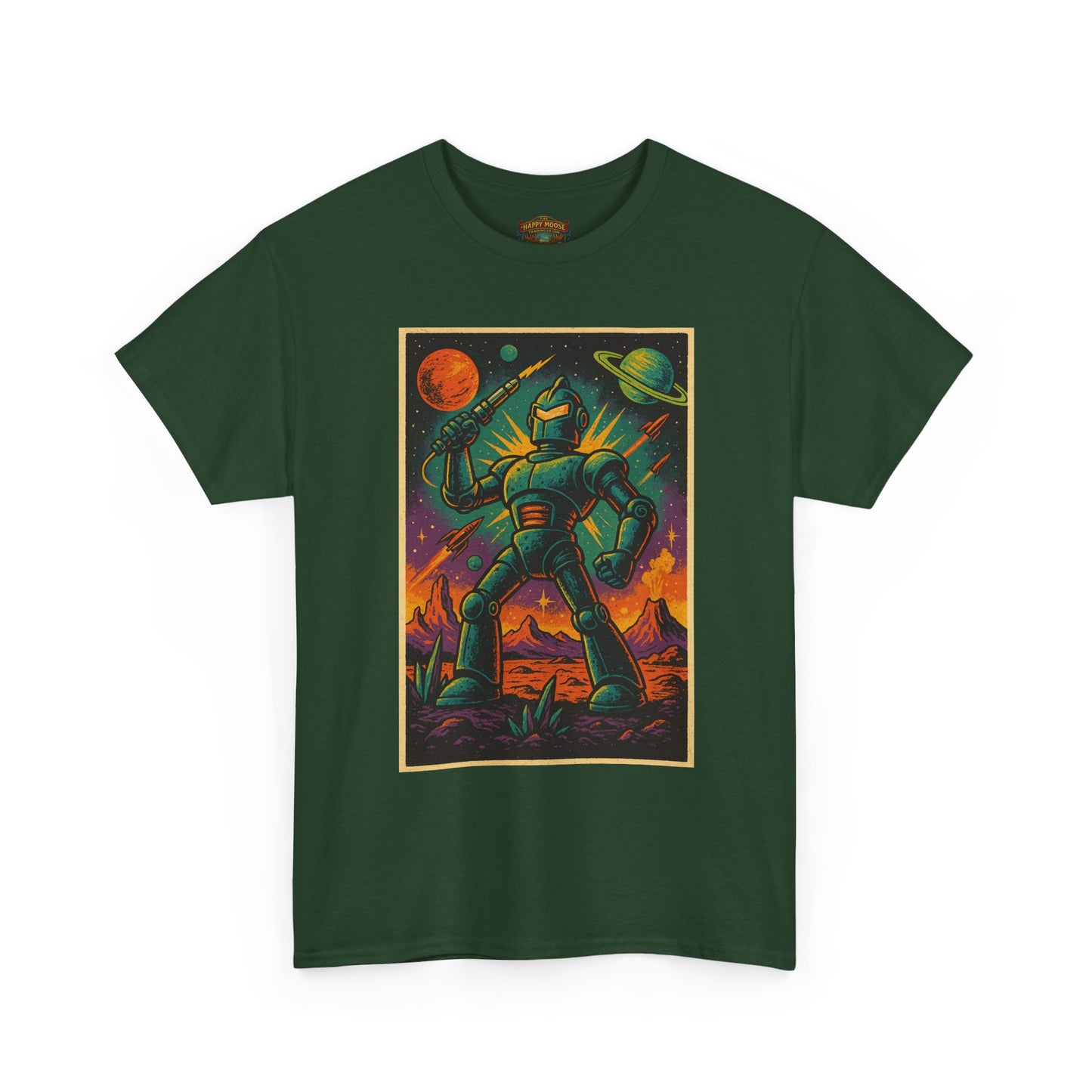 Space Robot T-Shirt | Retro Astronaut Droid Graphic Tee
