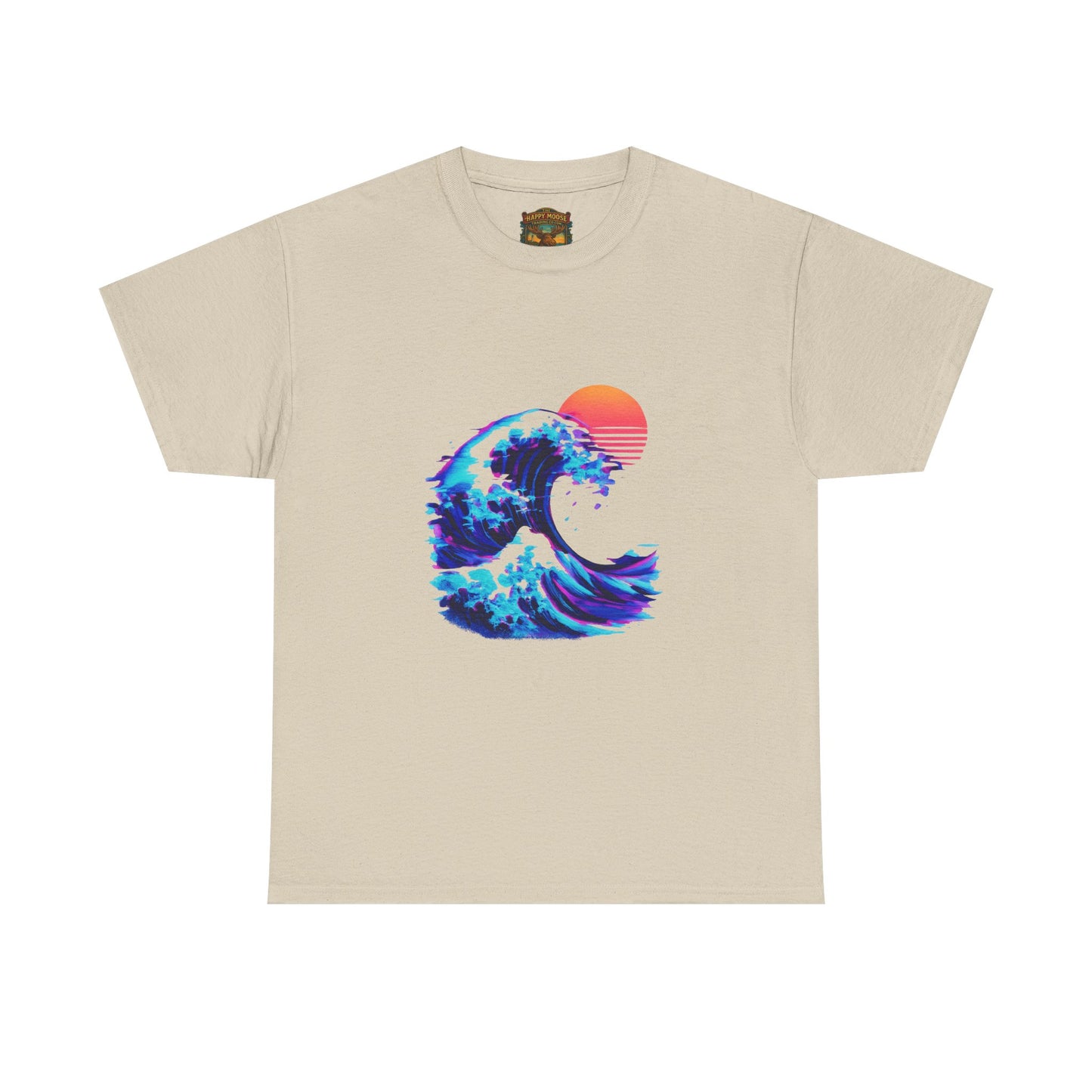 Wave Sunset T-Shirt — Retro Ocean Wave Graphic Tee