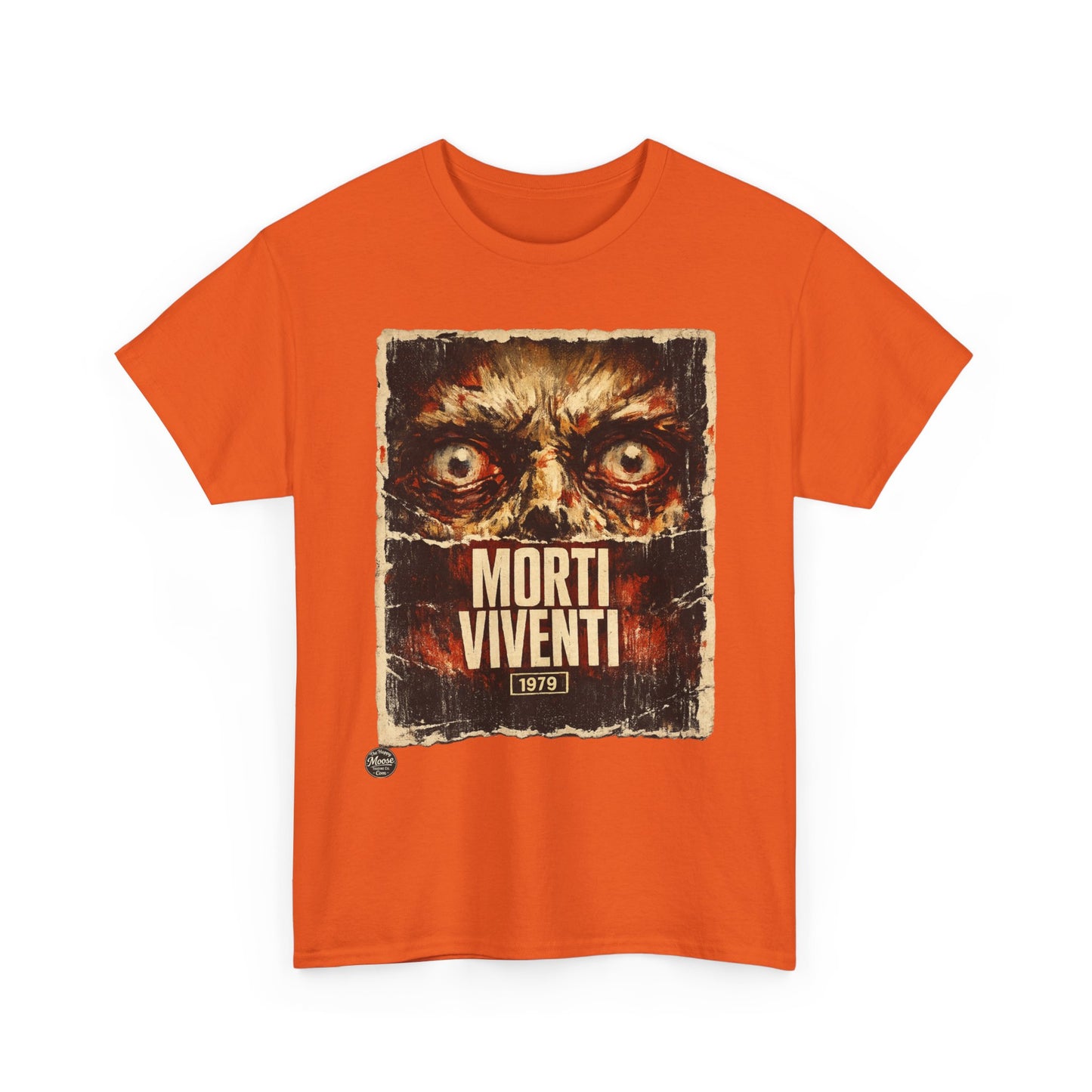 Zombie Horror Poster Tee — "Morti Viventi" Graphic T‑Shirt  EZ001