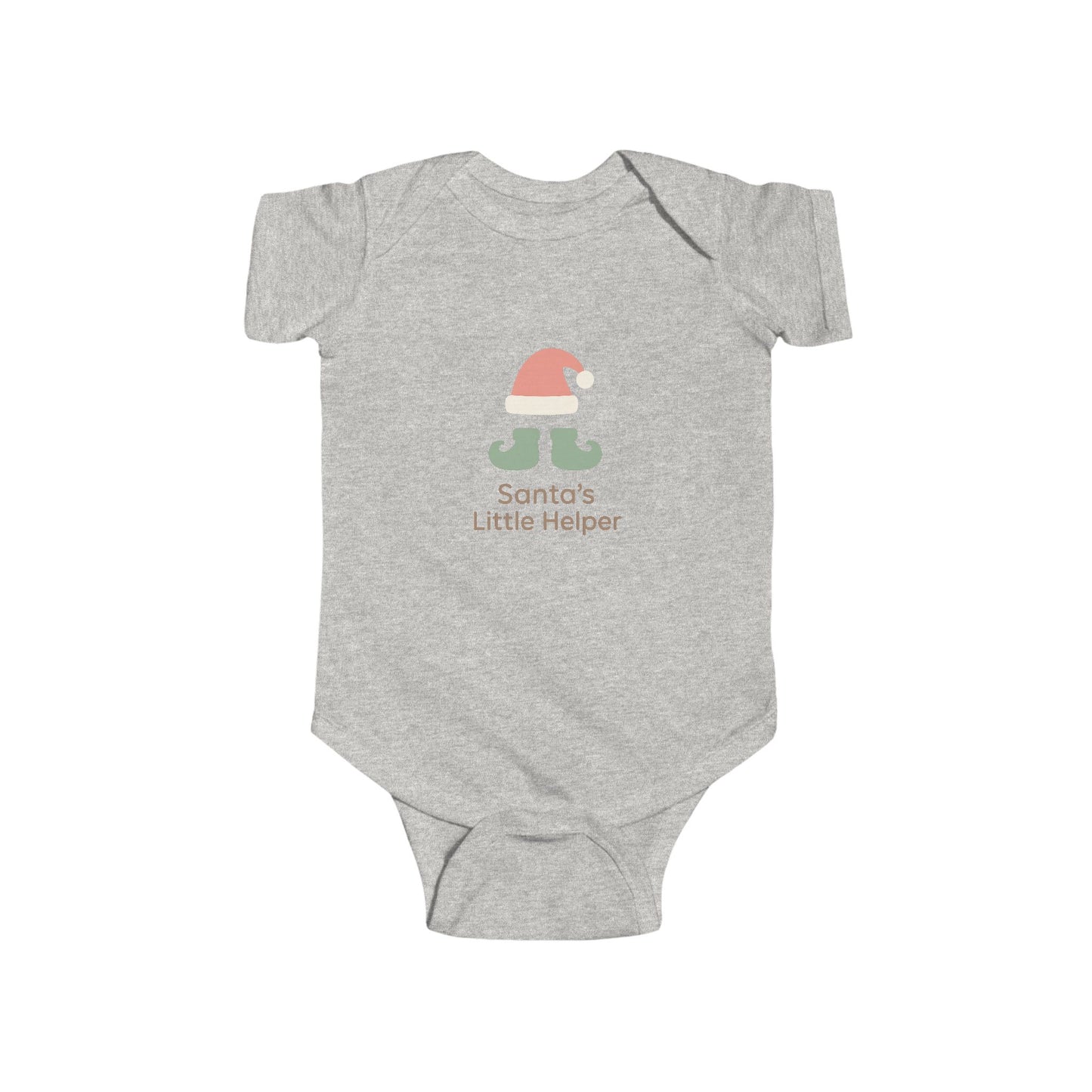 Infant Bodysuit "Santa's Little Helper" Christmas Elf Tee