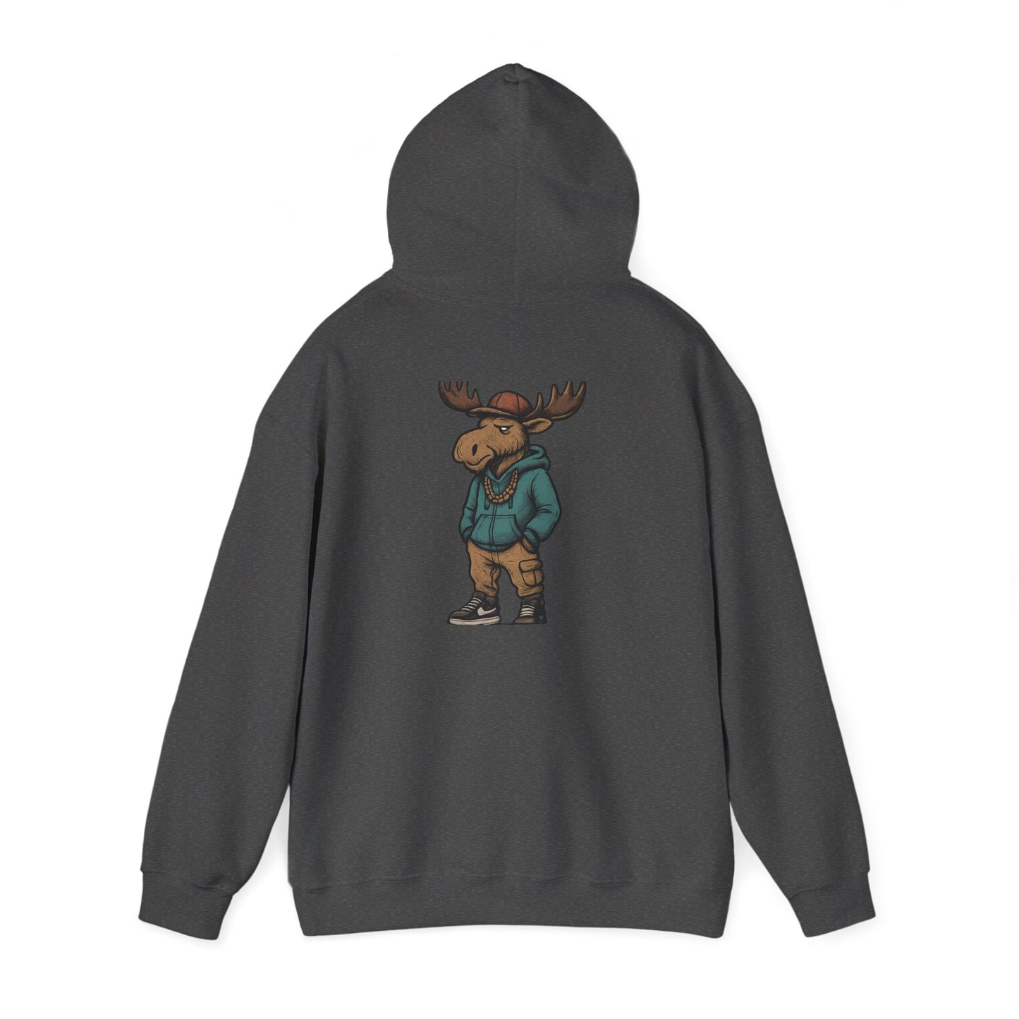 Moose Hoodie — Casual Streetwear Graphic Pullover