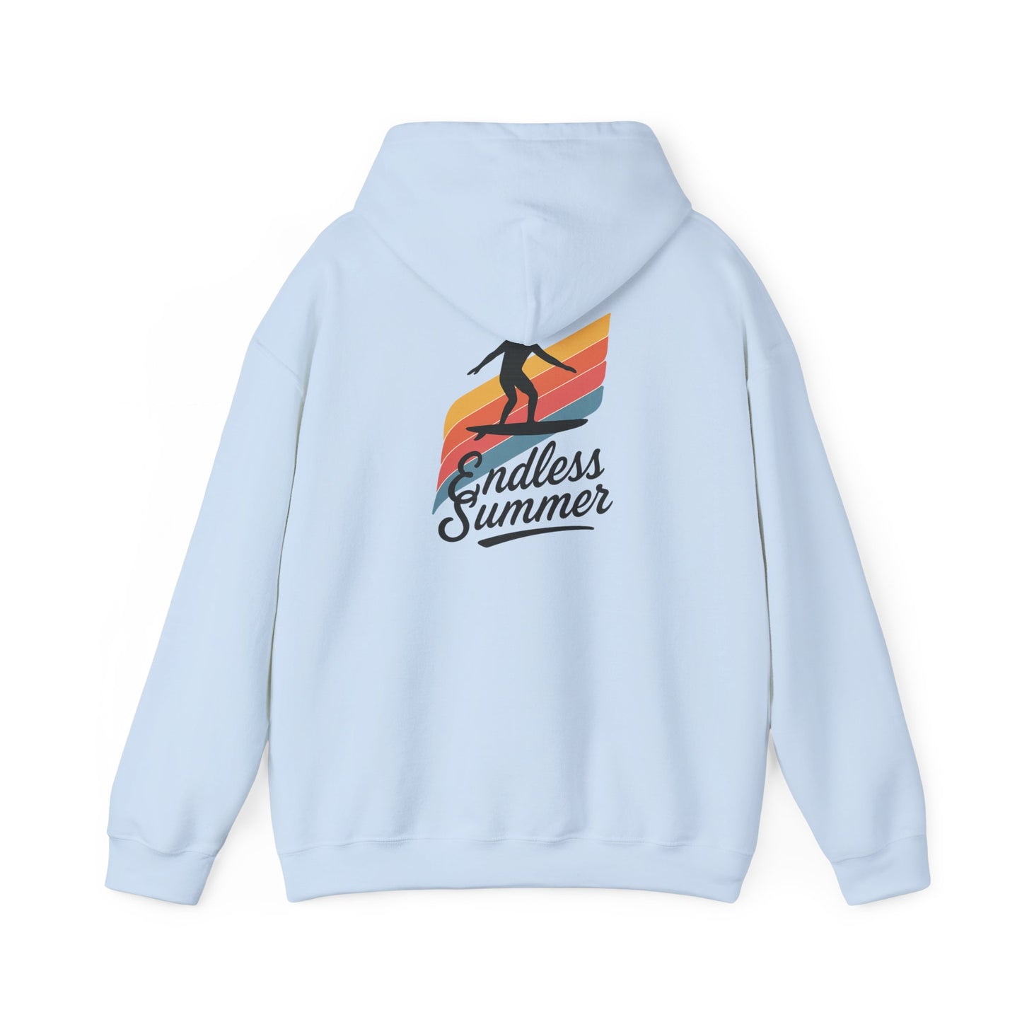 Endless Summer Surf Hoodie — Retro Sunset Skateboard Pullover