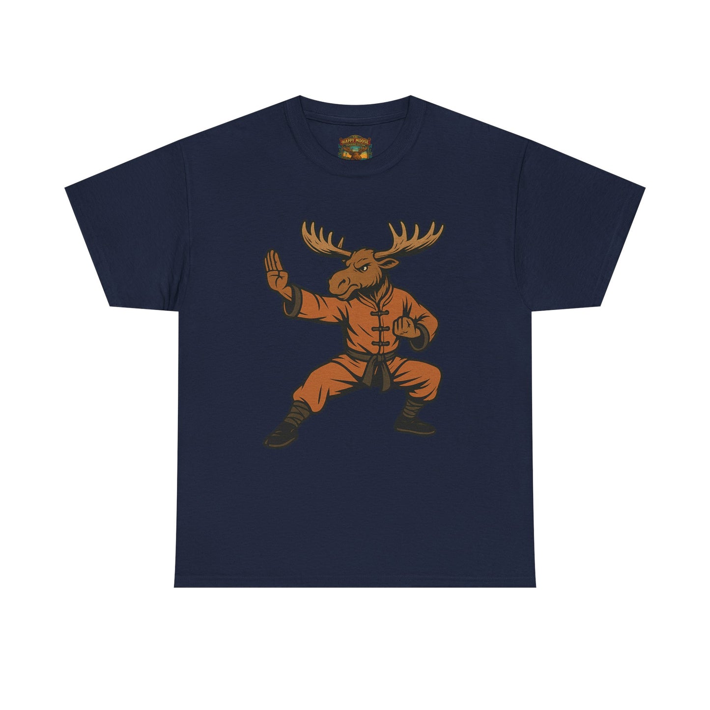 Moose Lee Kung Fu T-Shirt — Martial Arts Moose Graphic Tee