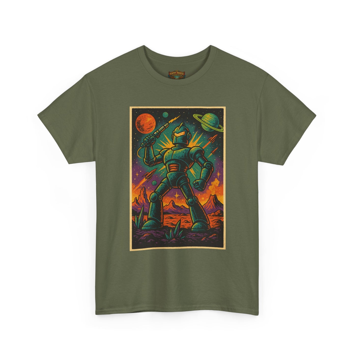 Space Robot T-Shirt | Retro Astronaut Droid Graphic Tee
