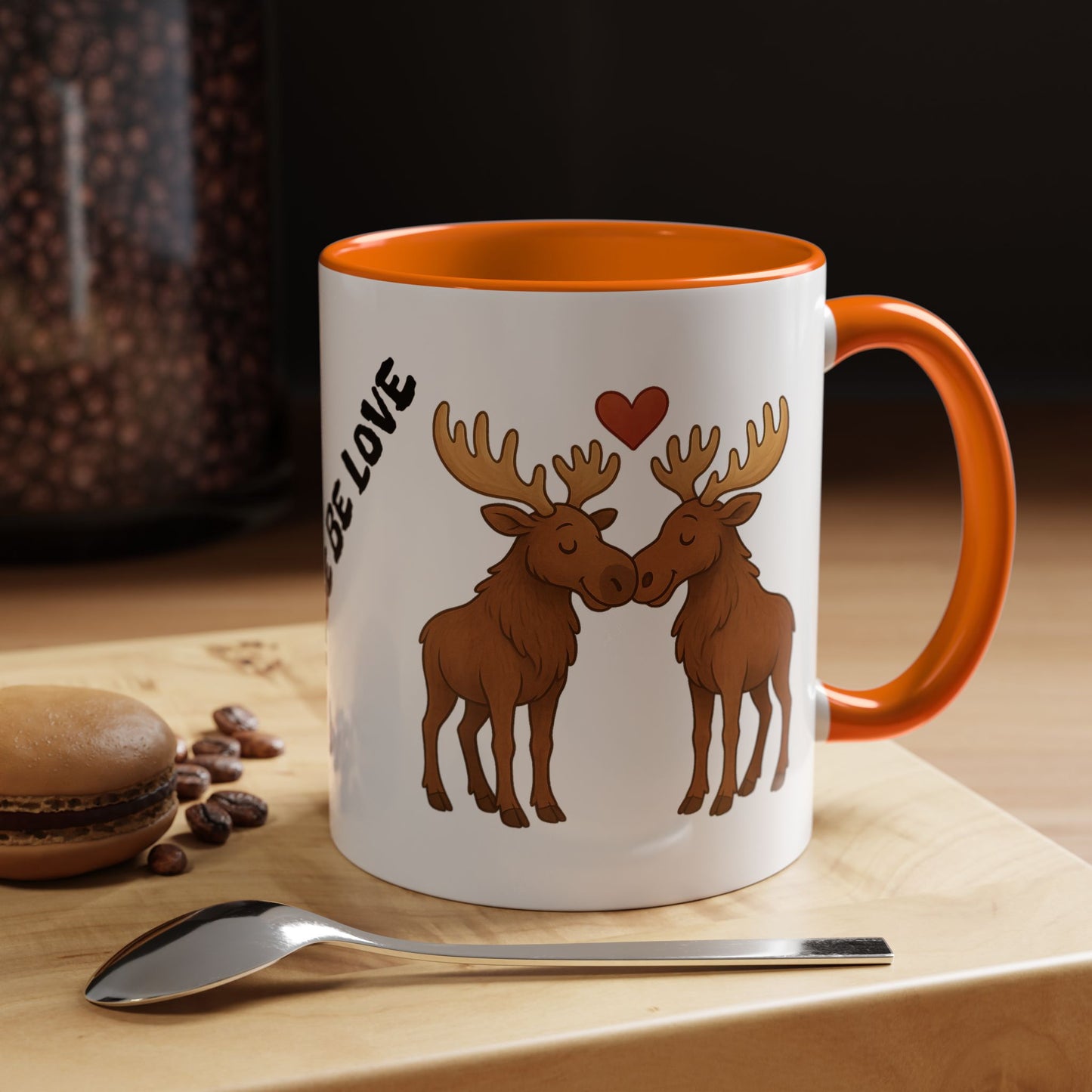It Moose Be Love Coffee Mug — Cute Romantic Moose Couples Accent Mug (11/15oz)