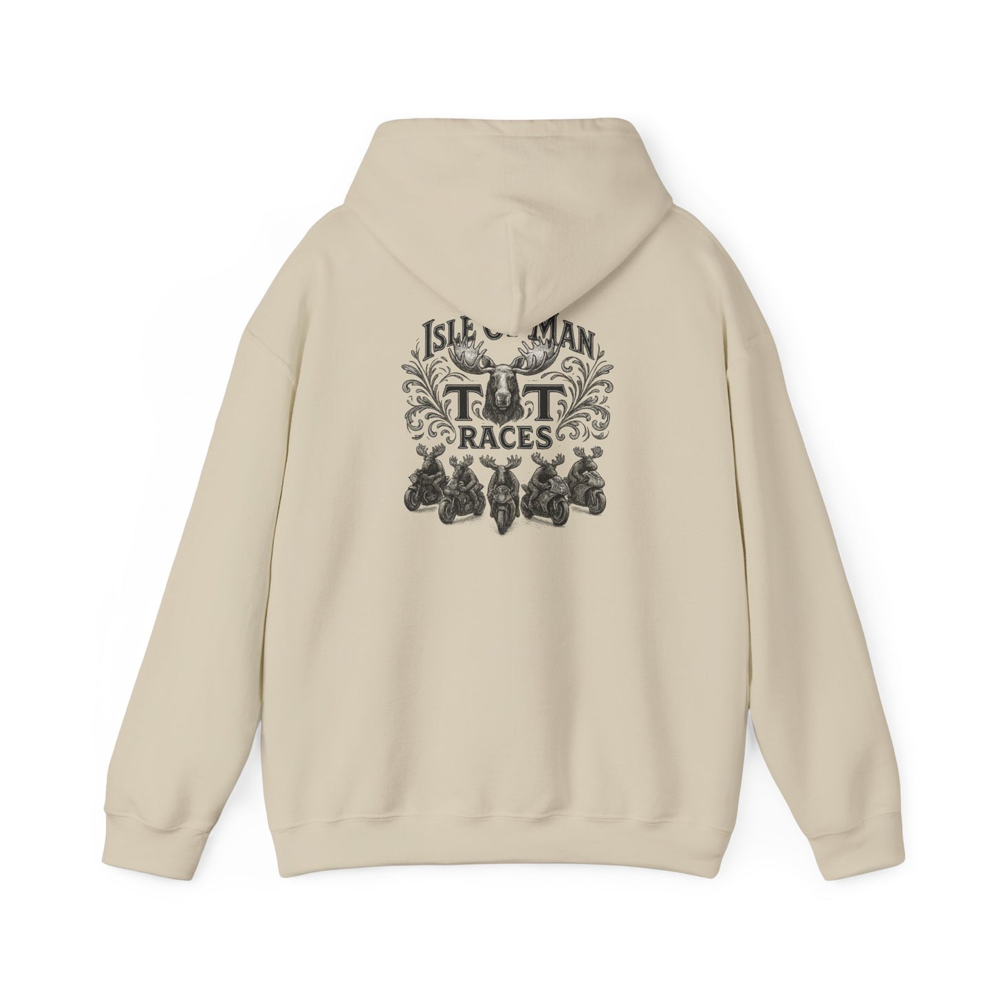 Isle of Man TT Races Hoodie – Vintage Motorcycle Racing Graphic