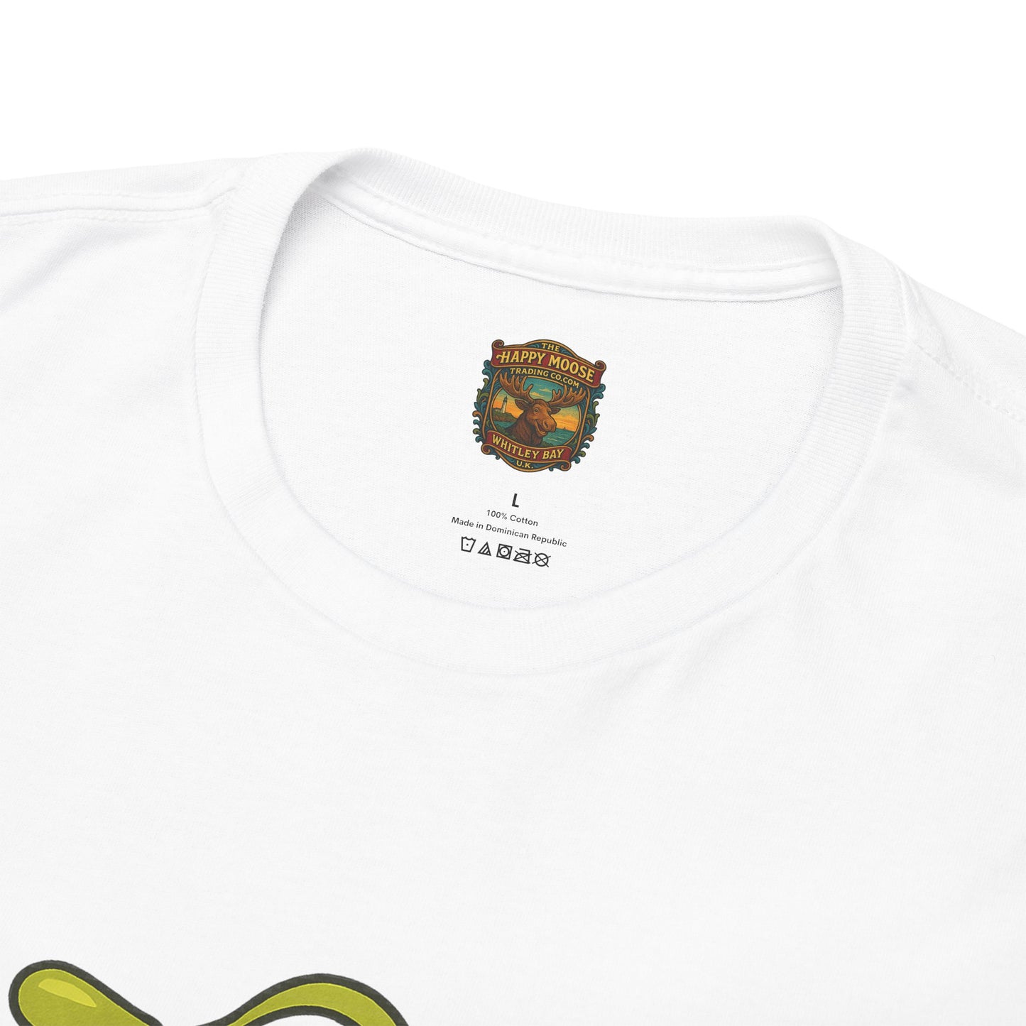 Green Alien Cartoon Tee | Funny Space Monster Illustration B