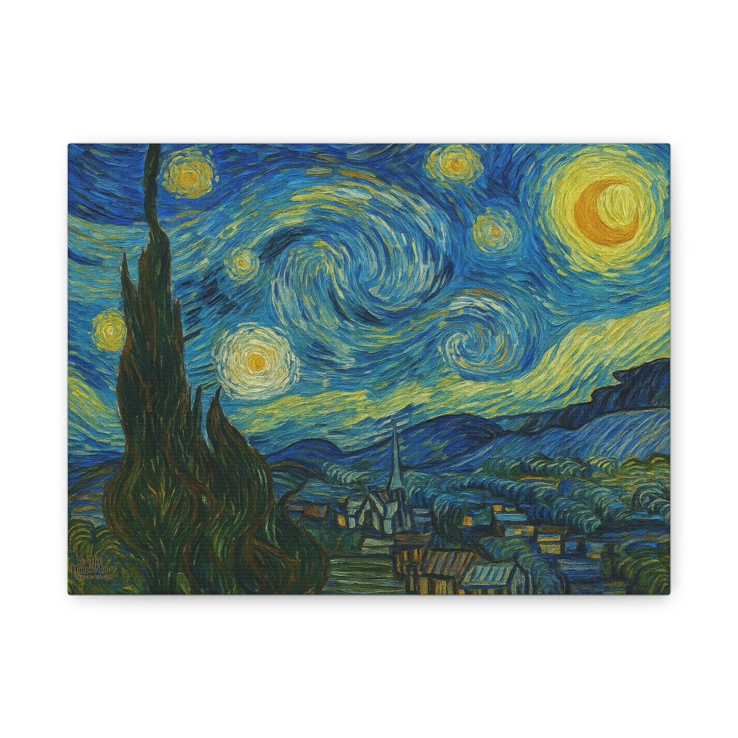 Starry Night Matte Canvas Print — Stretched 1.25" Wall Art