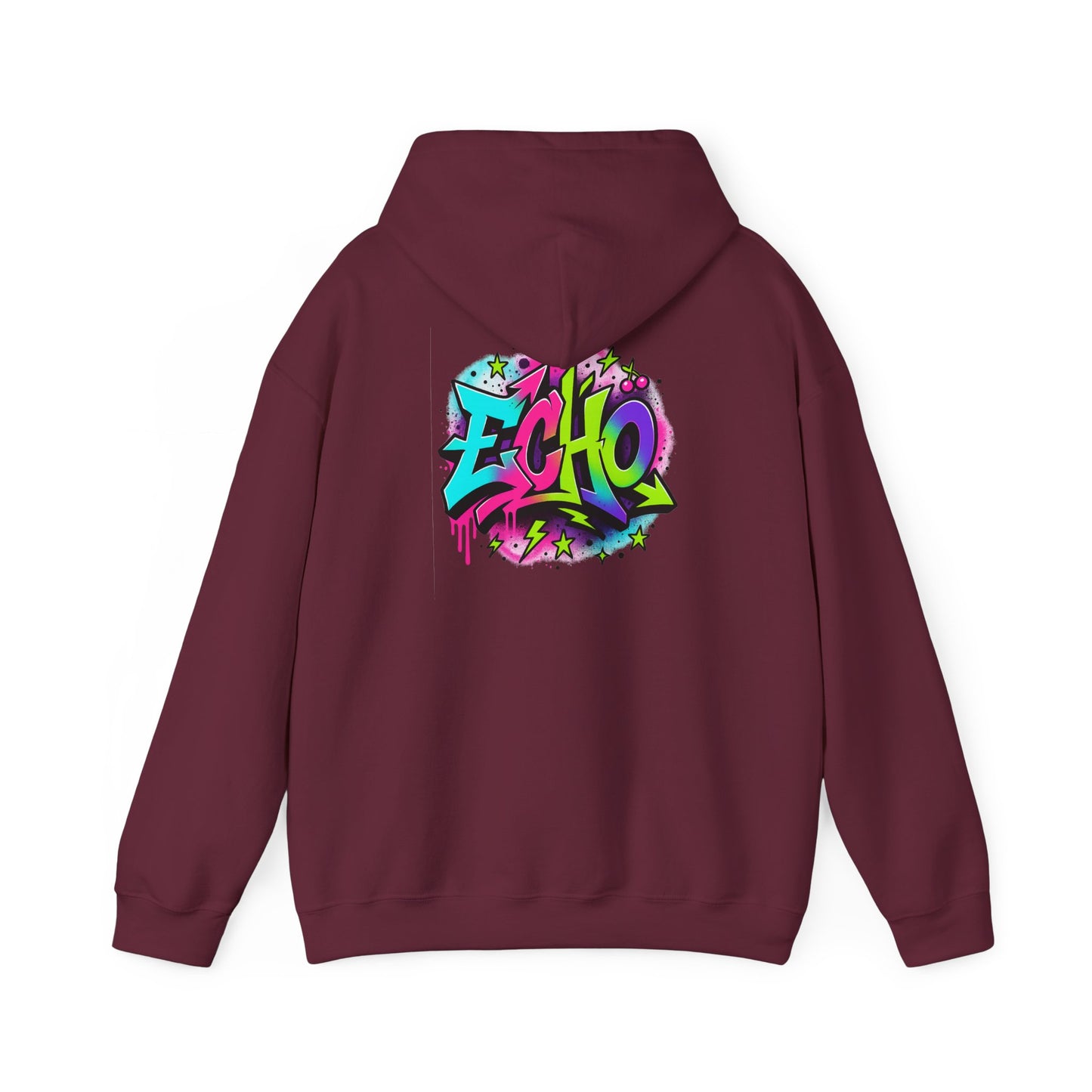 Echo Graffiti Hoodie — Colorful Street Art Pullover