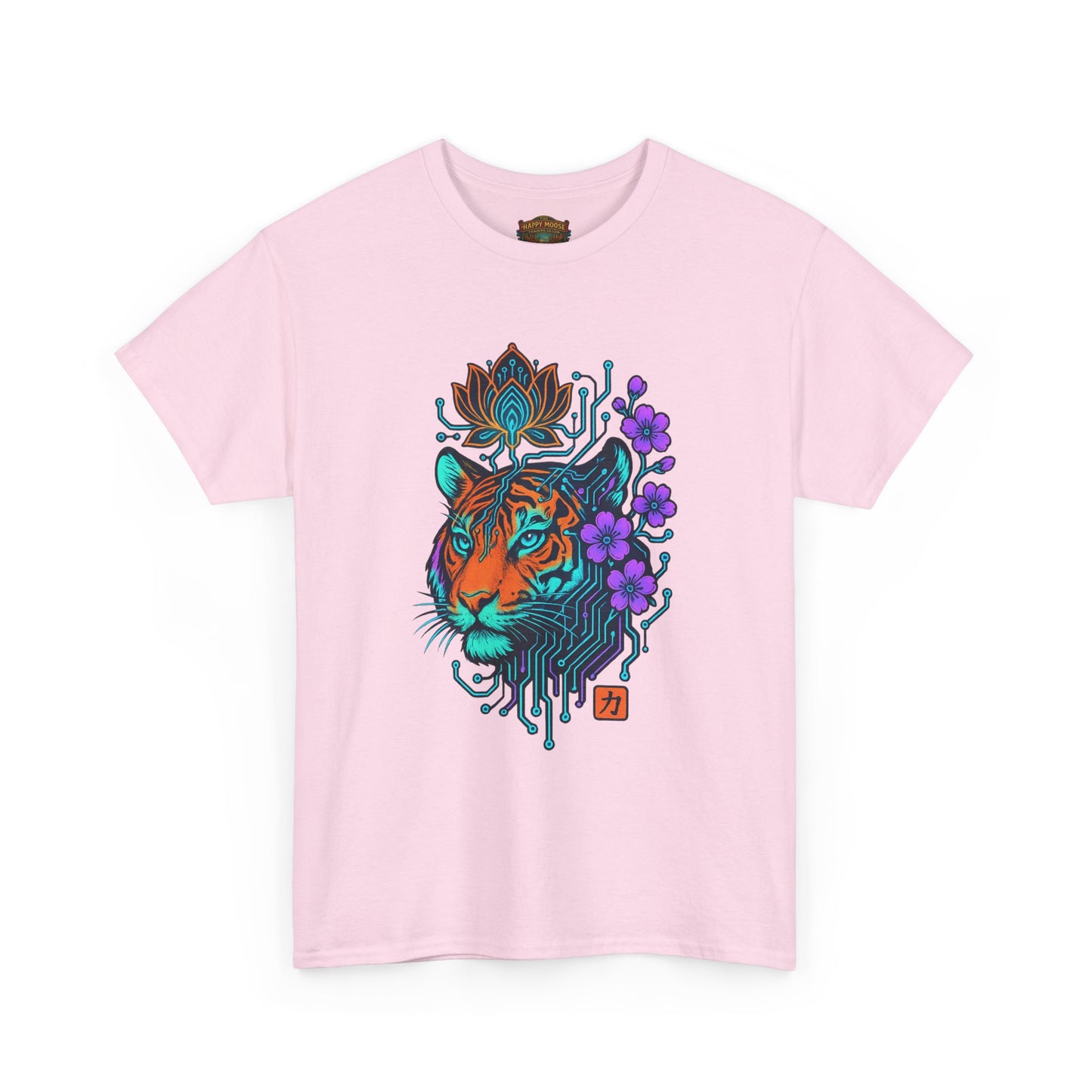 Tiger Graphic T-Shirt — Majestic Striped Cat Design