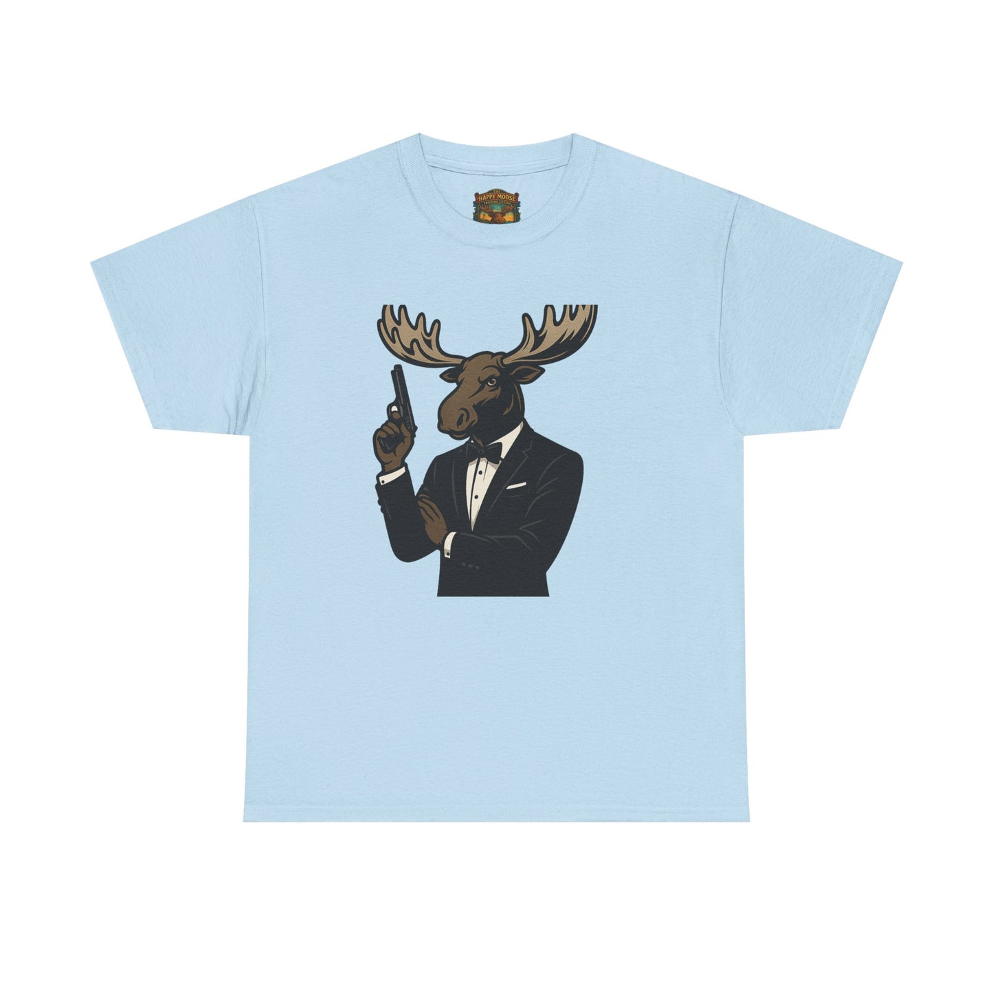 Moose in Tuxedo Graphic Tee — Gentlemen Moose Novelty T‑Shirt