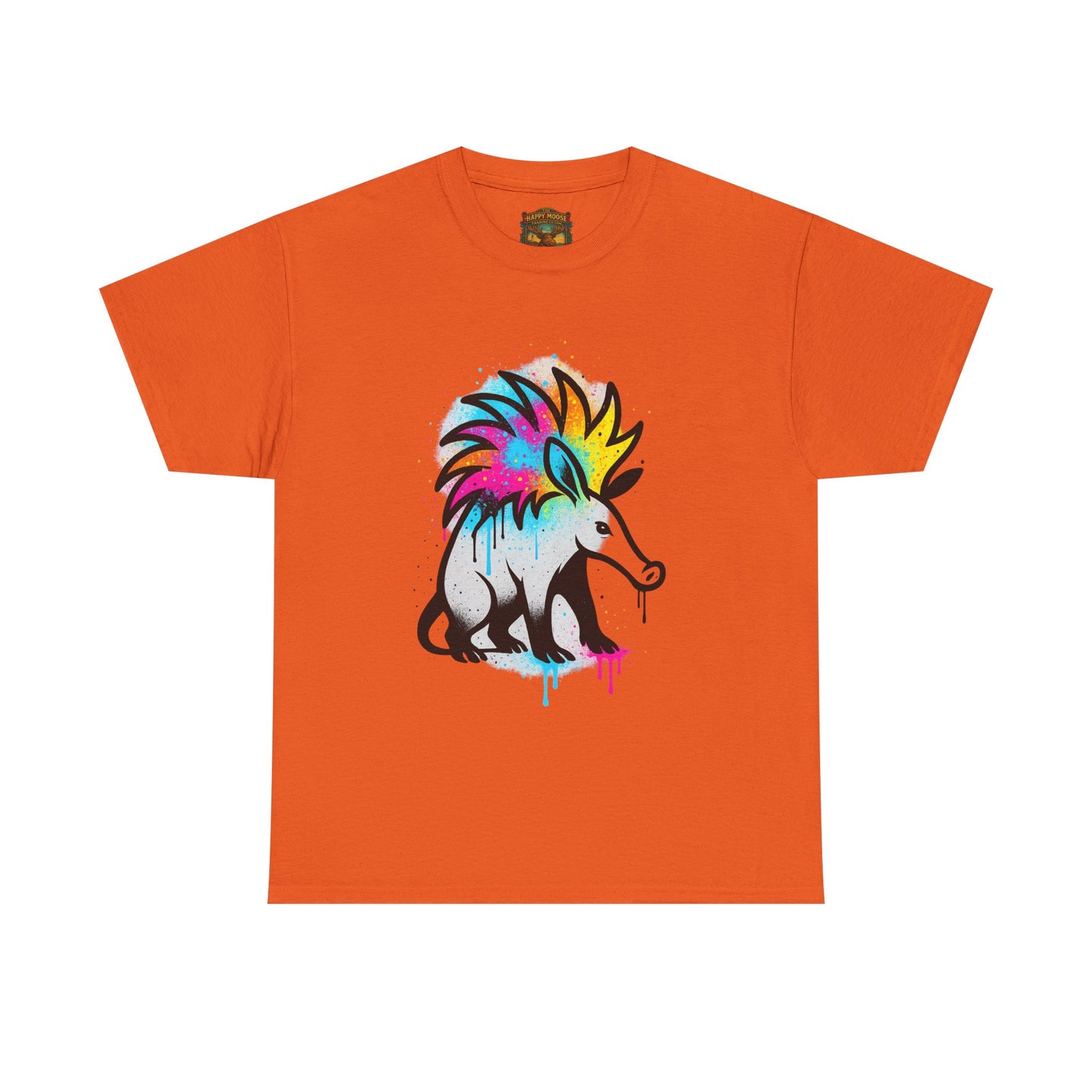 Porcupine Graffiti T-Shirt — Colorful Street Art Animal Tee