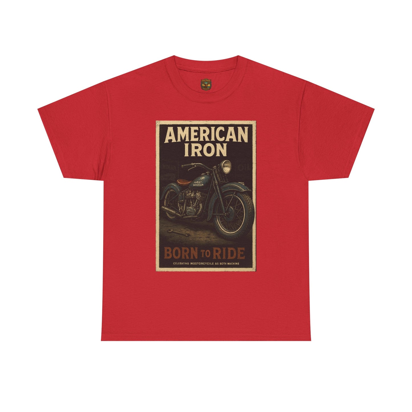 American Iron Motorcycle Poster Tee | Born to Ride