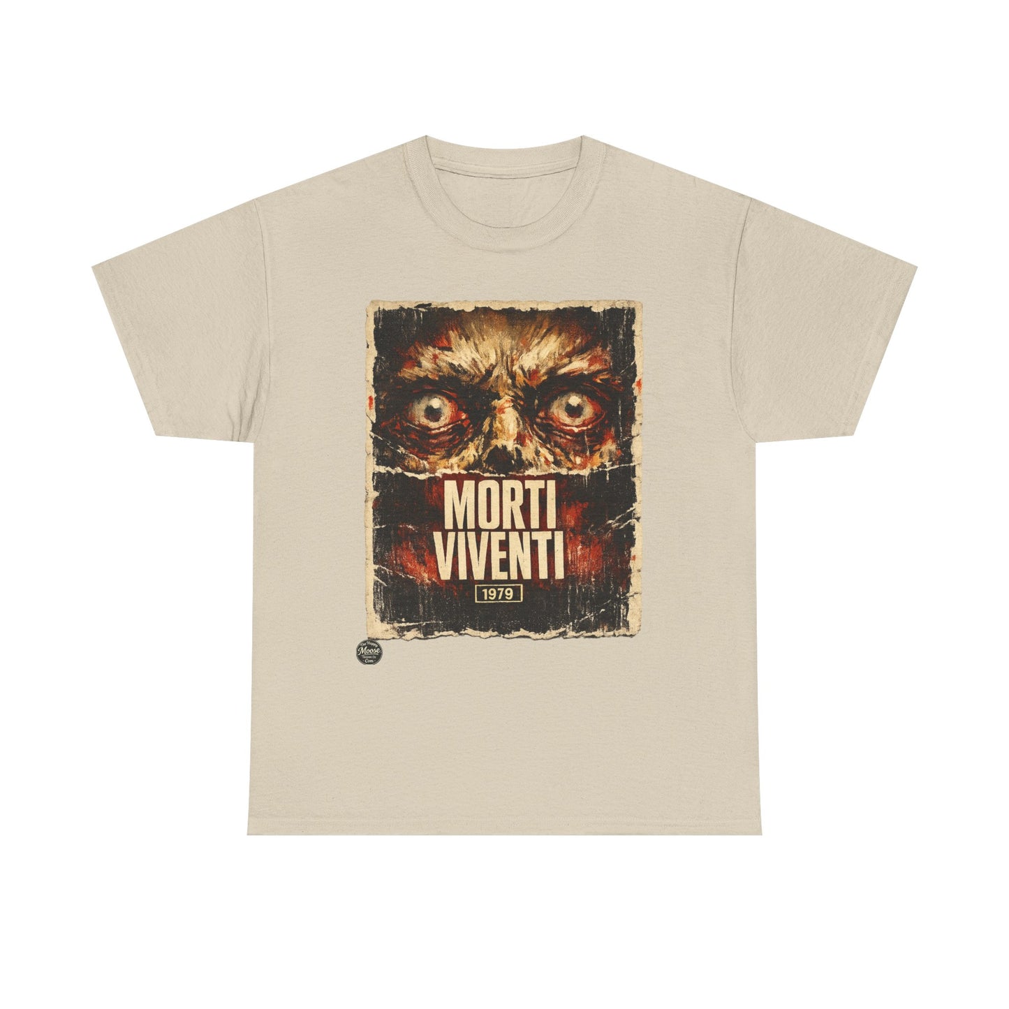 Zombie Horror Poster Tee — "Morti Viventi" Graphic T‑Shirt  EZ001
